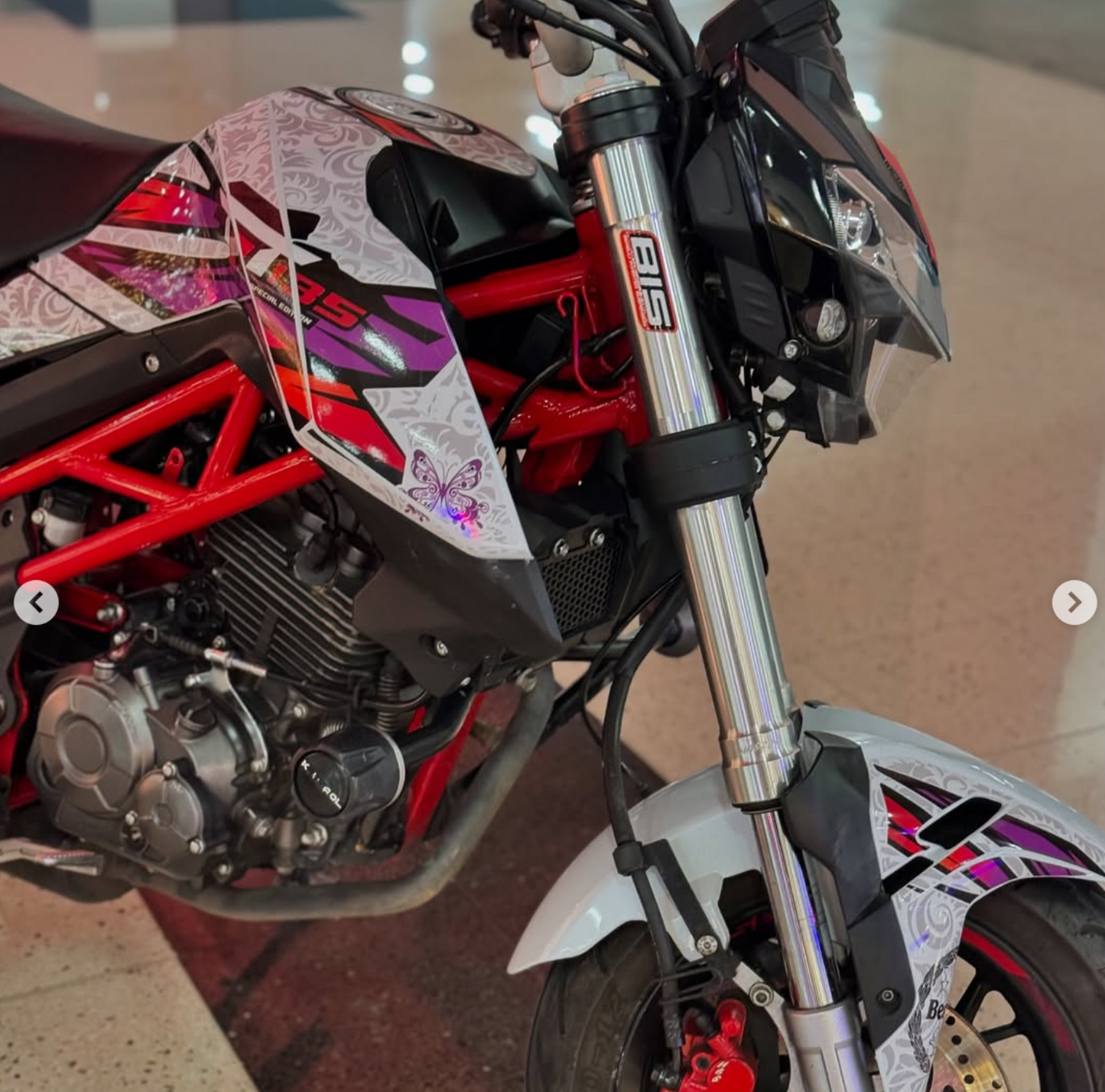 KIT PERSONALIZADO BENELLI 135 MOTO BLANCA