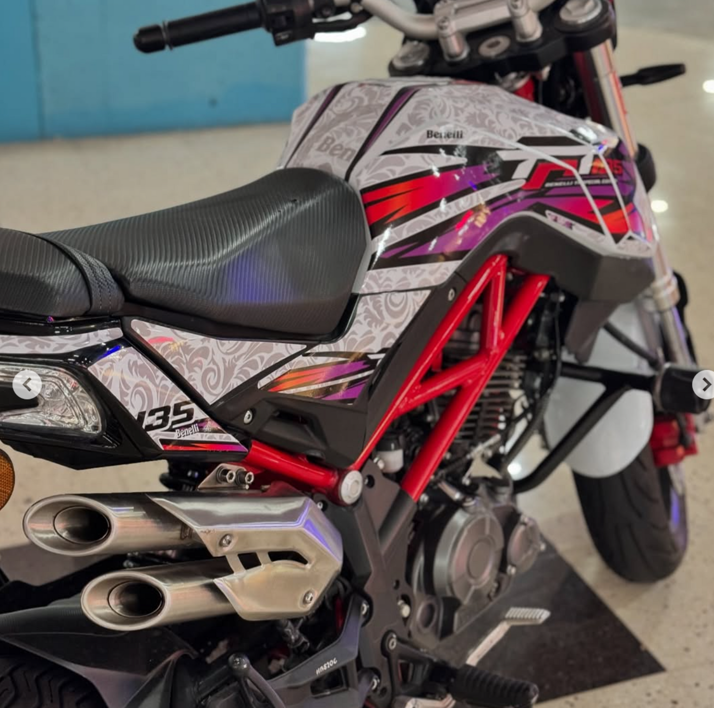 KIT PERSONALIZADO BENELLI 135 MOTO BLANCA