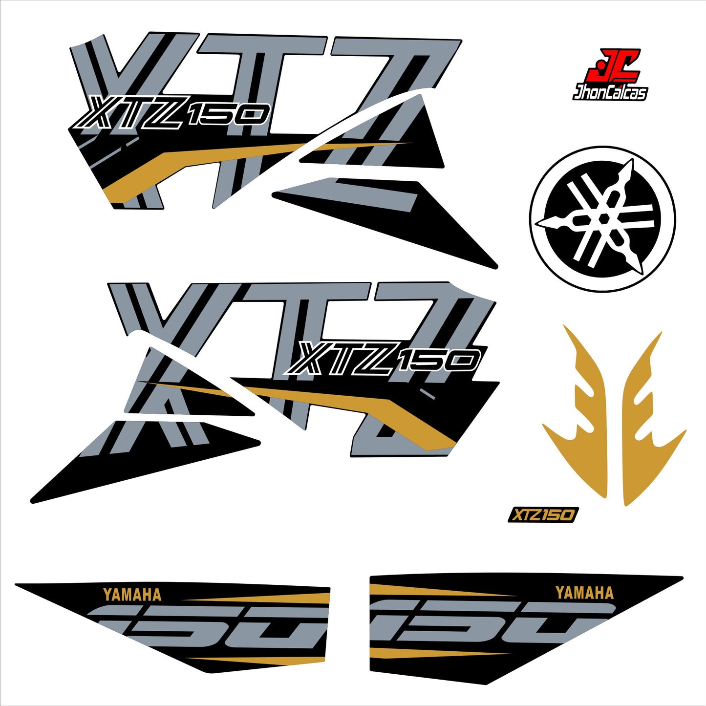 CALCAS XTZ 150 PERSONALIZADAS MOTO NEGRA