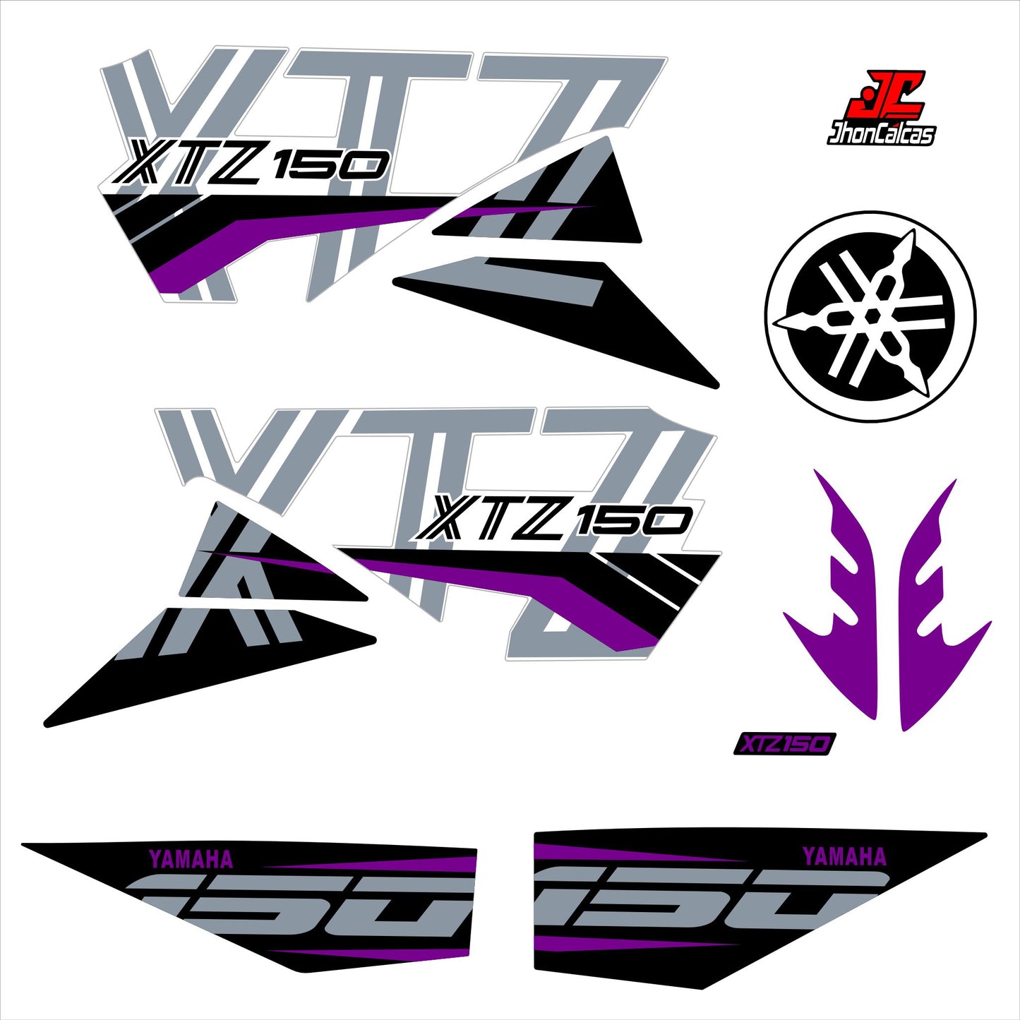 CALCAS XTZ 150 PERSONALIZADAS MOTO BLANCA