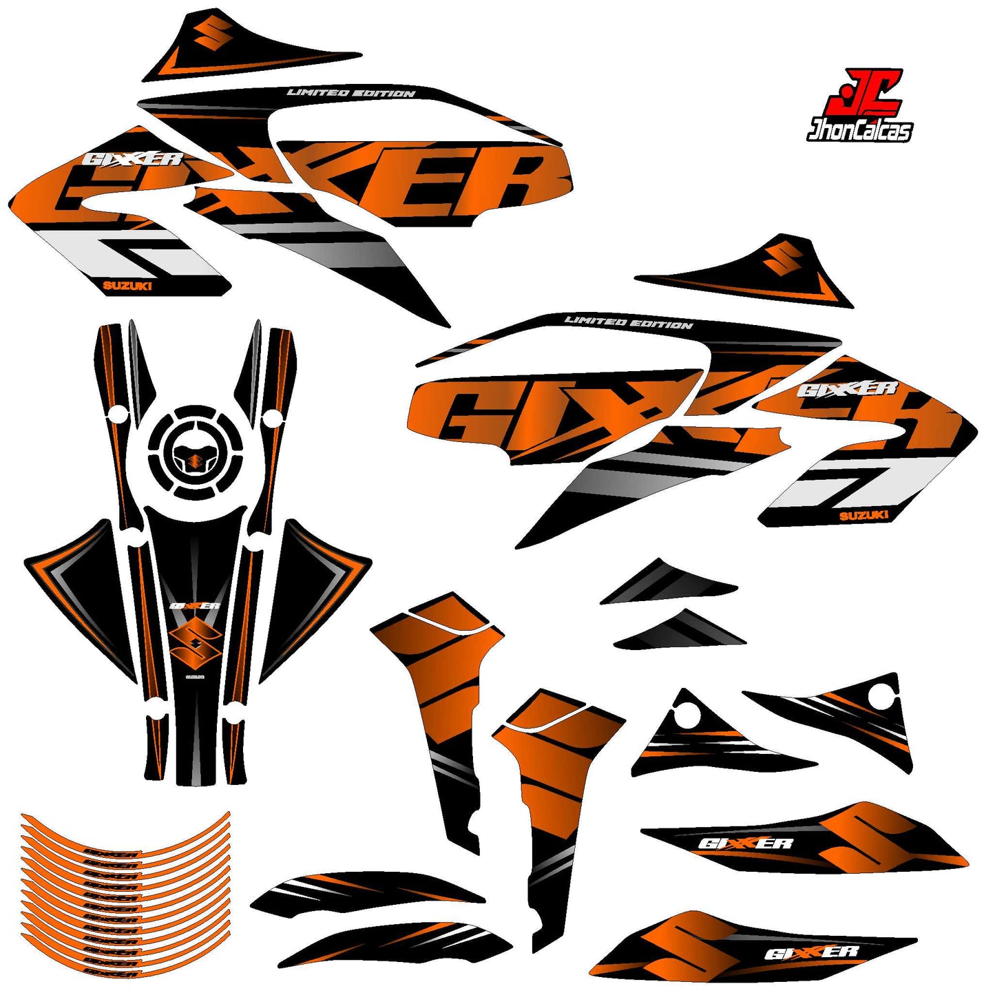 CALCAS GIXXER 150 CARBURADA + PROTECTOR
