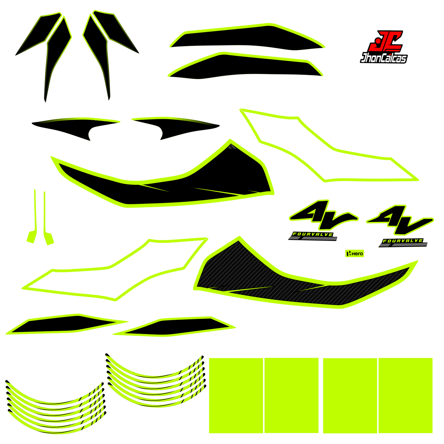 KIT PERSONALIZADO HUNK 4V