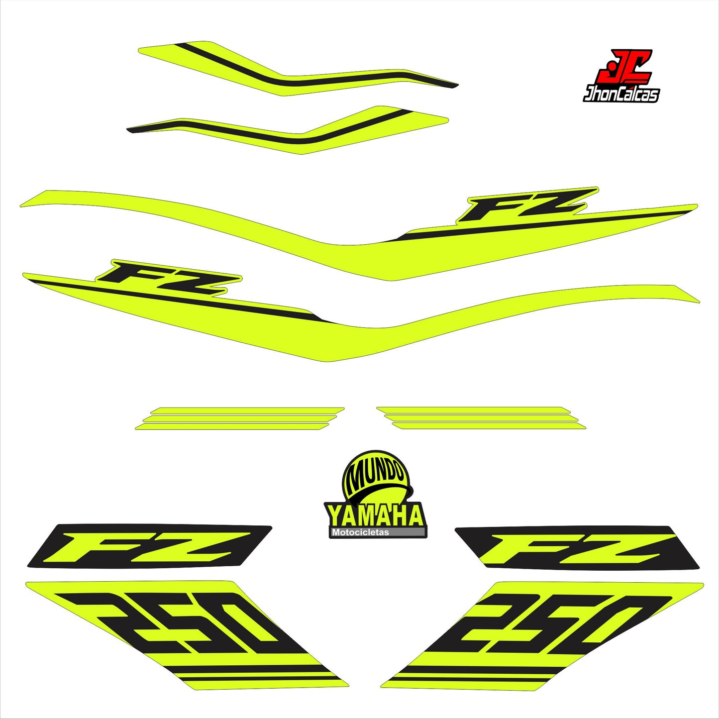 CALCAS FZ 250 LINEAS