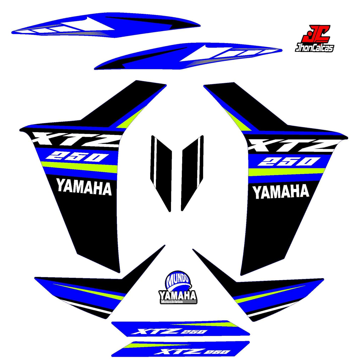 XTZ 250 REF 004 MOTO AZUL