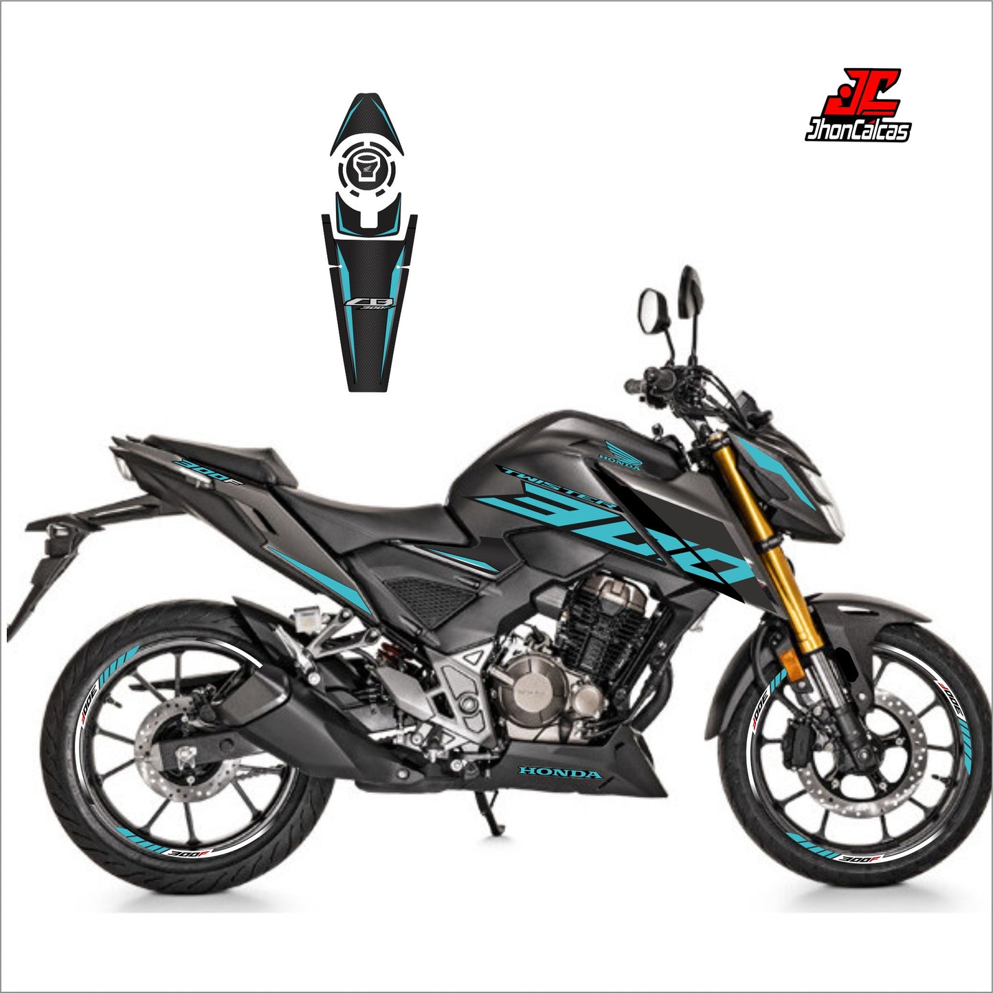 PERSONALIZADO CB TWISTER 300F Y PROTECTOR DE TANQUE
