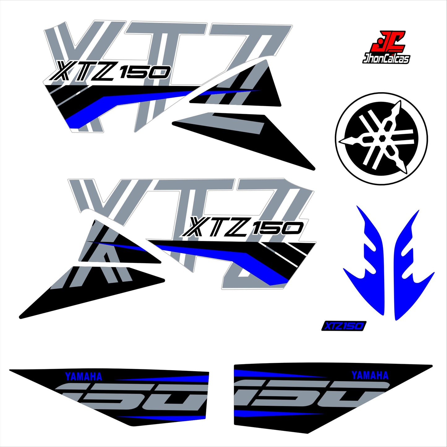 CALCAS XTZ 150 PERSONALIZADAS MOTO BLANCA