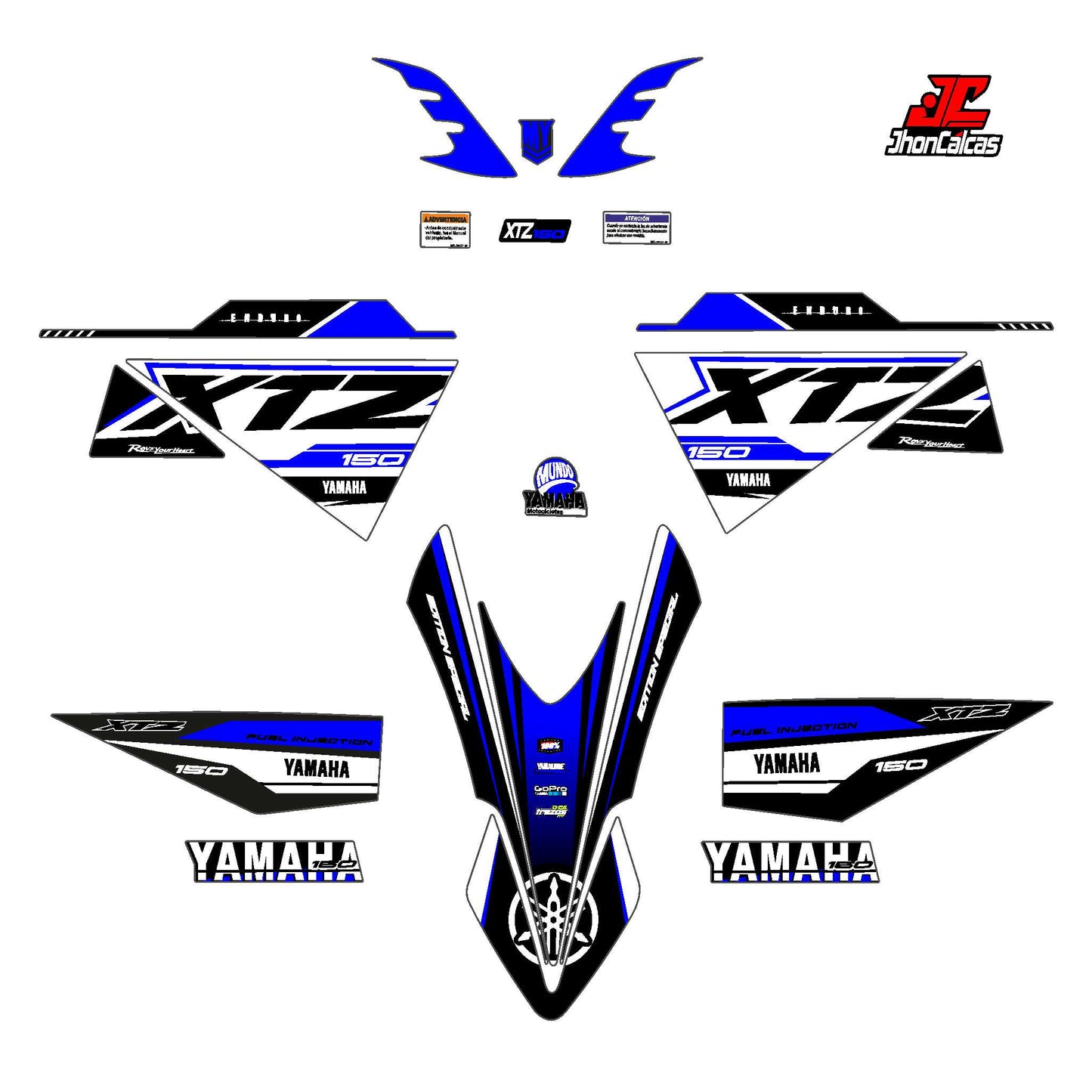 CALCAS XTZ 150 ENDURO SPORT MOTO BLANCA SIN PROTECTOR