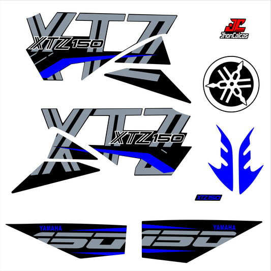 CALCAS XTZ 150 PERSONALIZADAS MOTO NEGRA