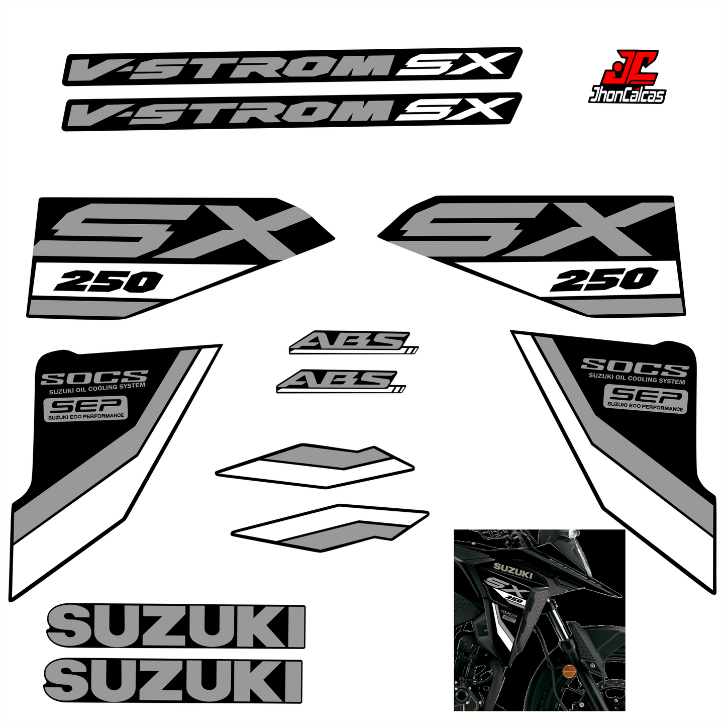 CALCAS VSTROM SX 250 2026- MOTO NEGRA