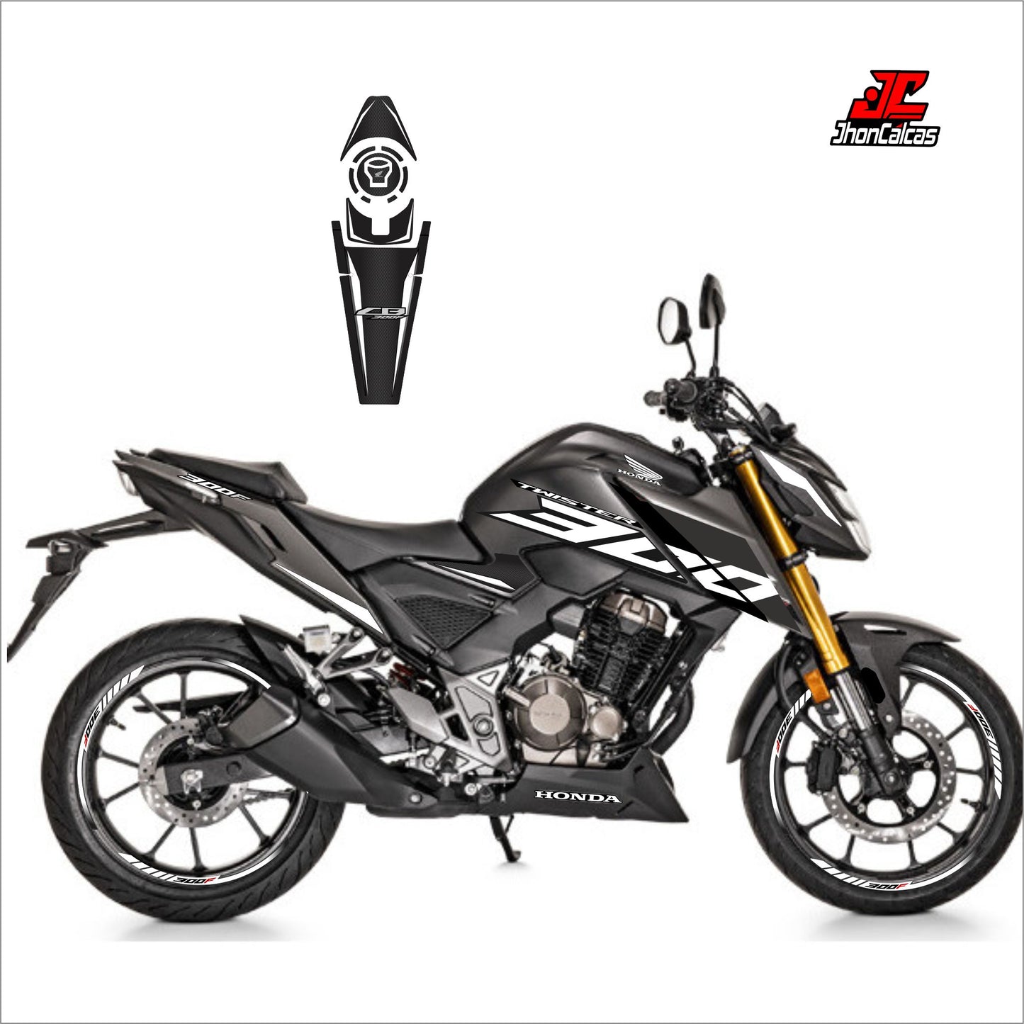 PERSONALIZADO CB TWISTER 300F Y PROTECTOR DE TANQUE