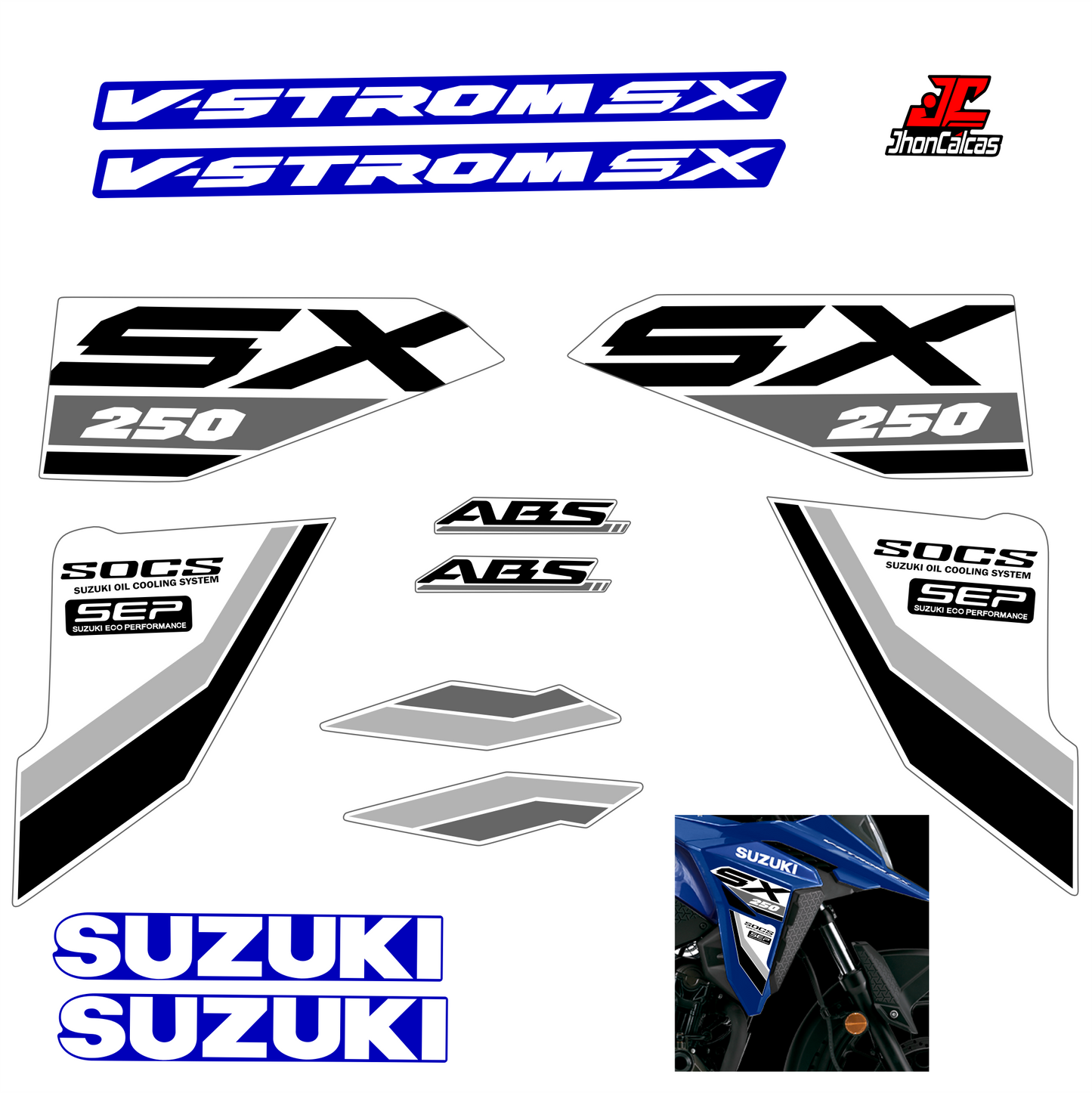 CALCAS VSTROM SX 250 2026- MOTO AZUL