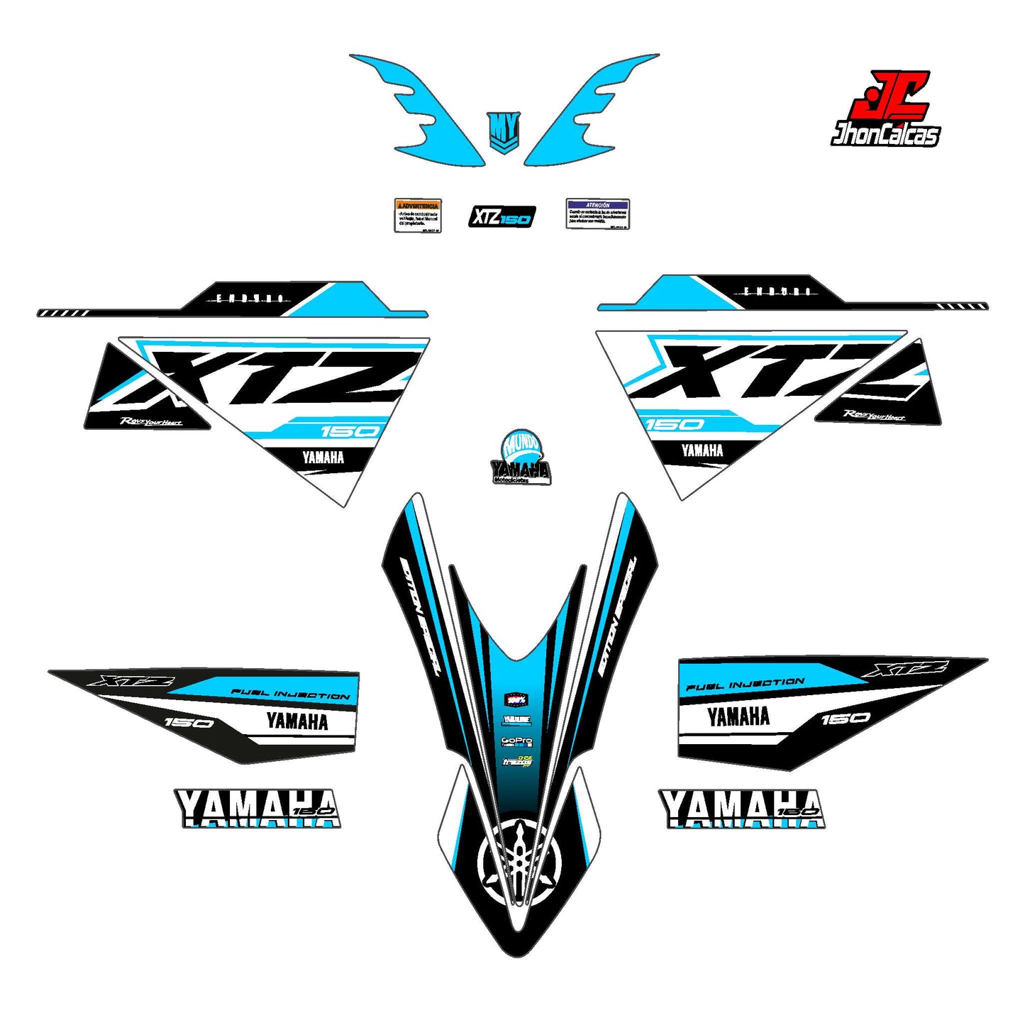 CALCAS XTZ 150 ENDURO SPORT MOTO BLANCA SIN PROTECTOR