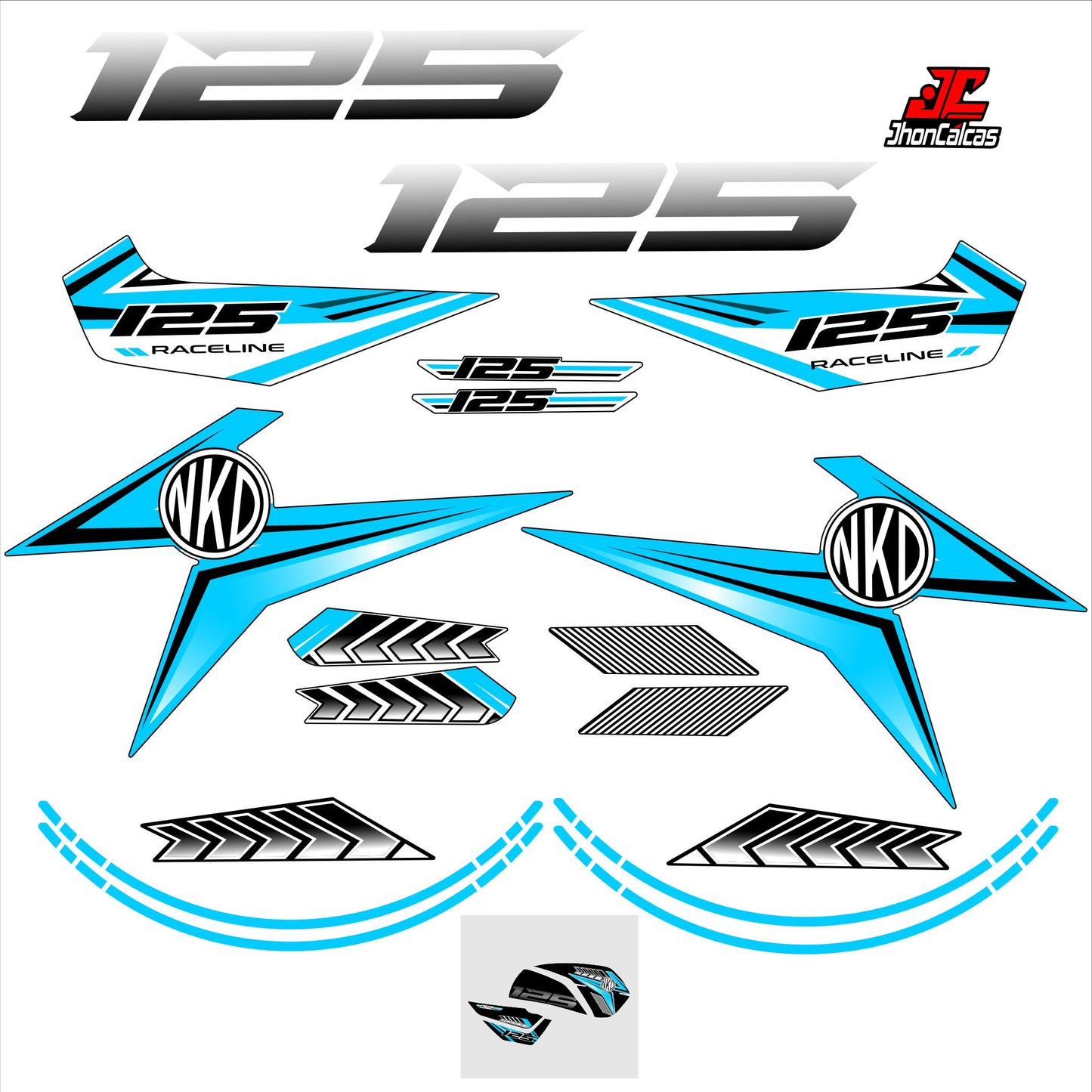 CALCAS NKD REF 006 MOTO NEGRA