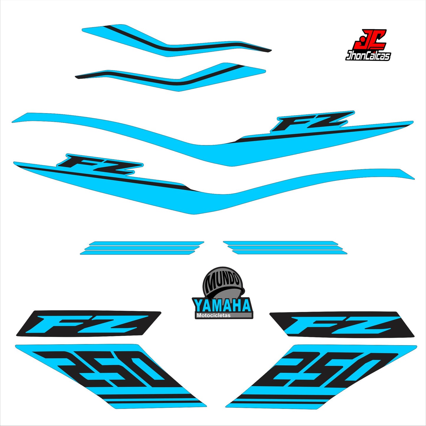 CALCAS FZ 250 LINEAS