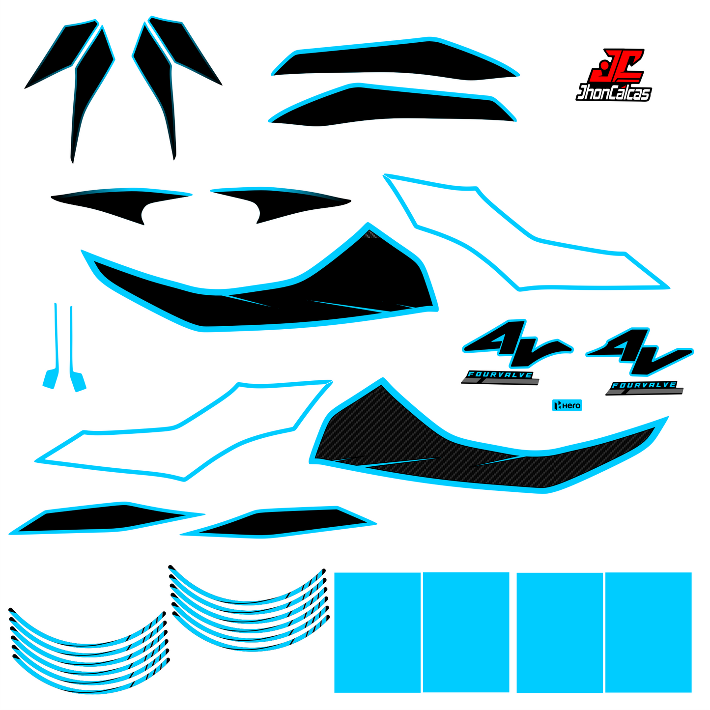 KIT PERSONALIZADO HUNK 4V