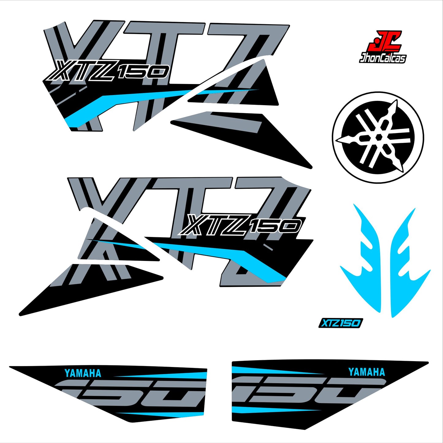 CALCAS XTZ 150 PERSONALIZADAS MOTO NEGRA