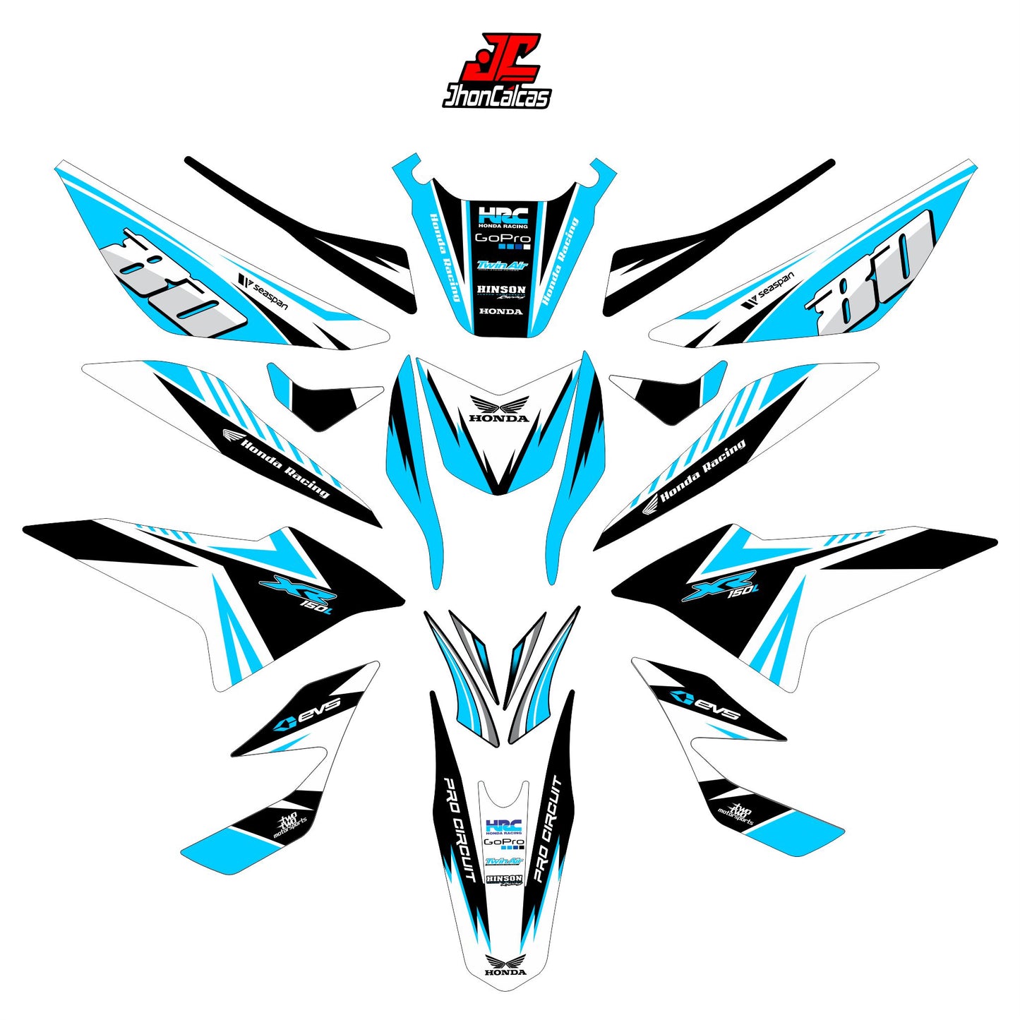 KIT PERSONALIZADO DE XR 150L