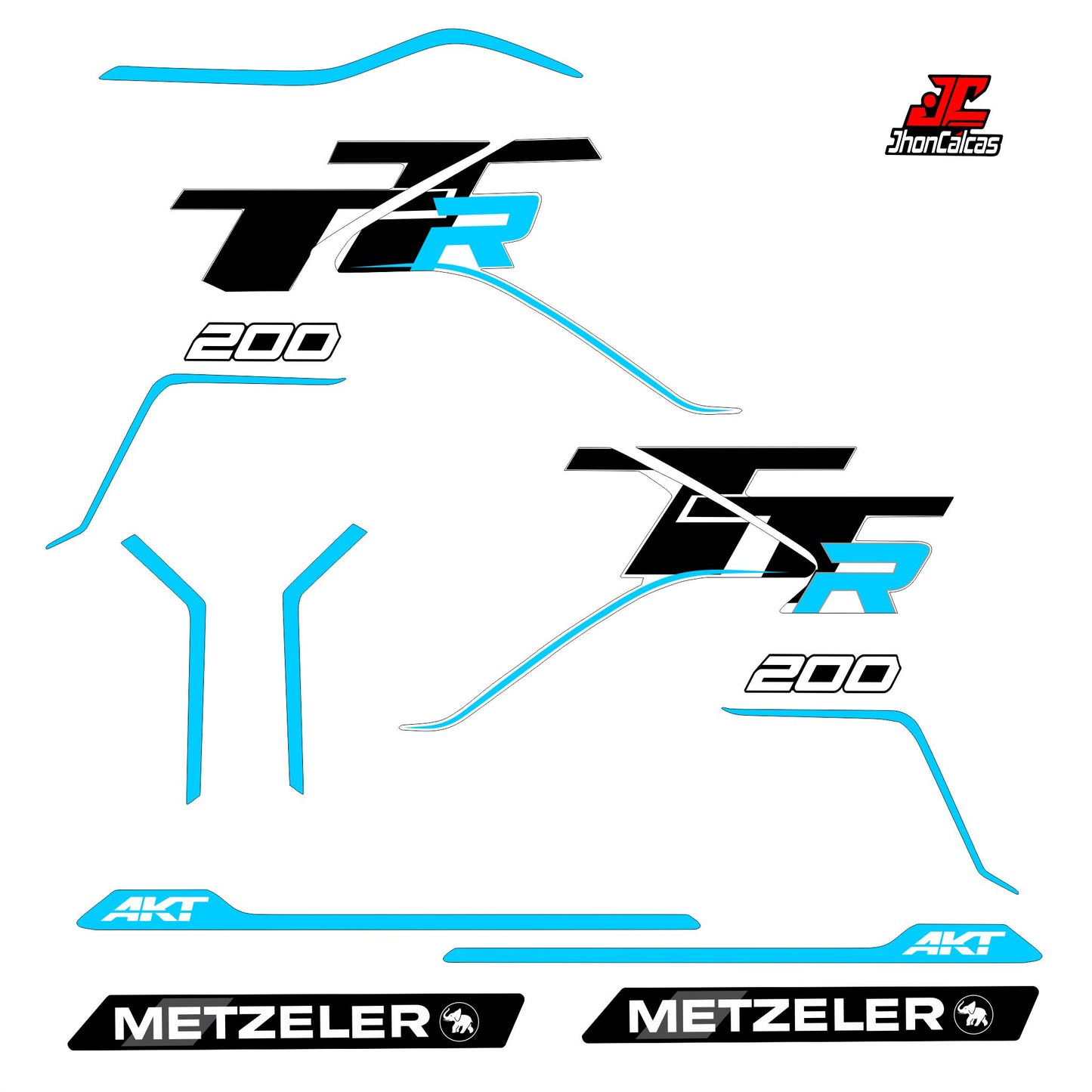 CALCAS TTR 200 2027 MOTO BLANCA
