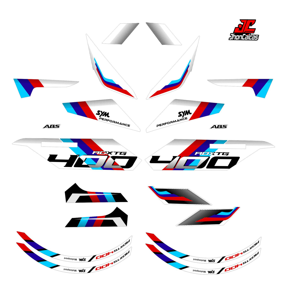 CALCAS ADX TG 400 MOTO BLANCA