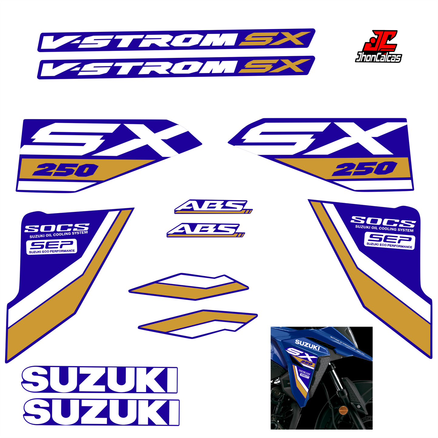 CALCAS VSTROM SX 250 2026- MOTO AZUL