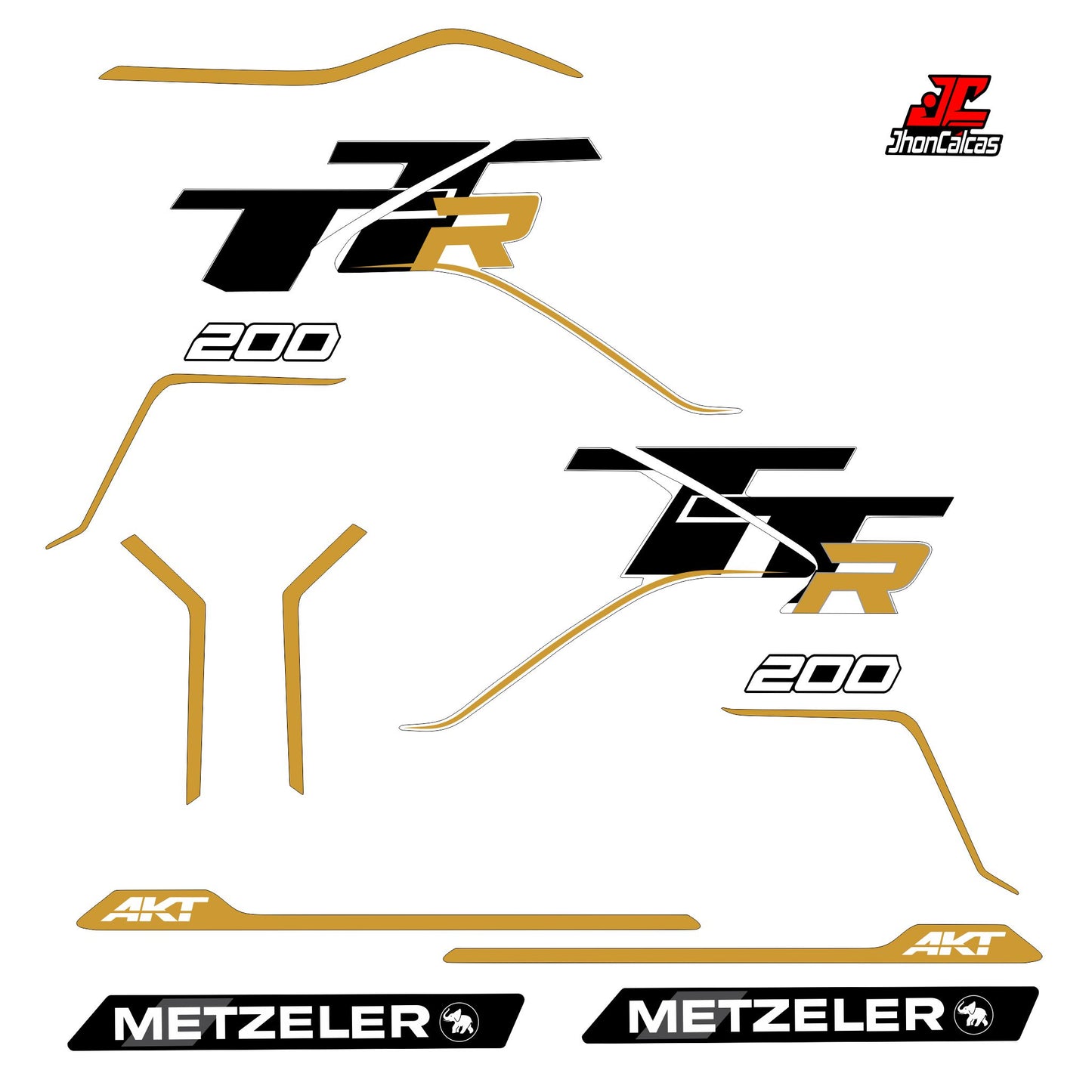 CALCAS TTR 200 2027 MOTO BLANCA