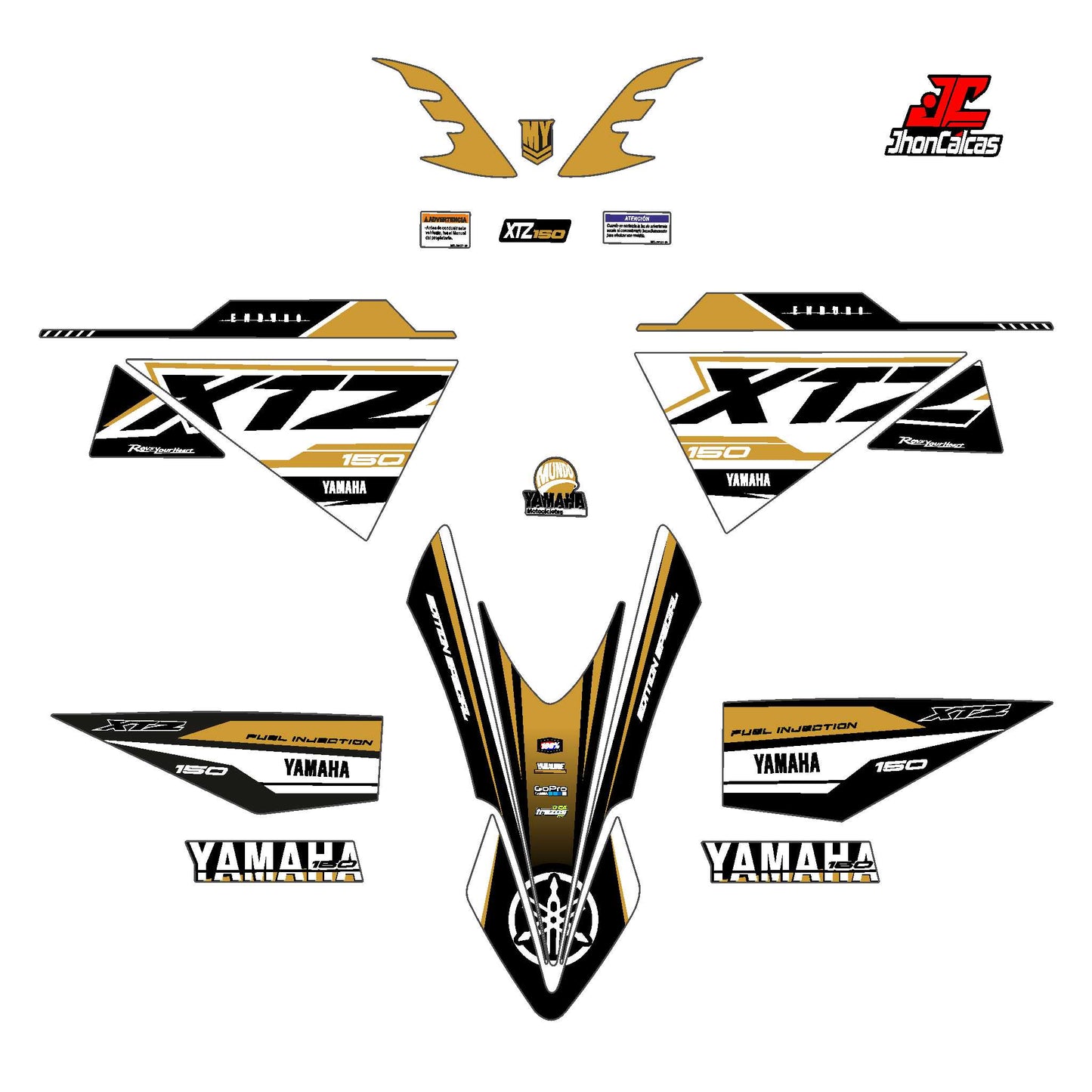 CALCAS XTZ 150 ENDURO SPORT MOTO BLANCA SIN PROTECTOR