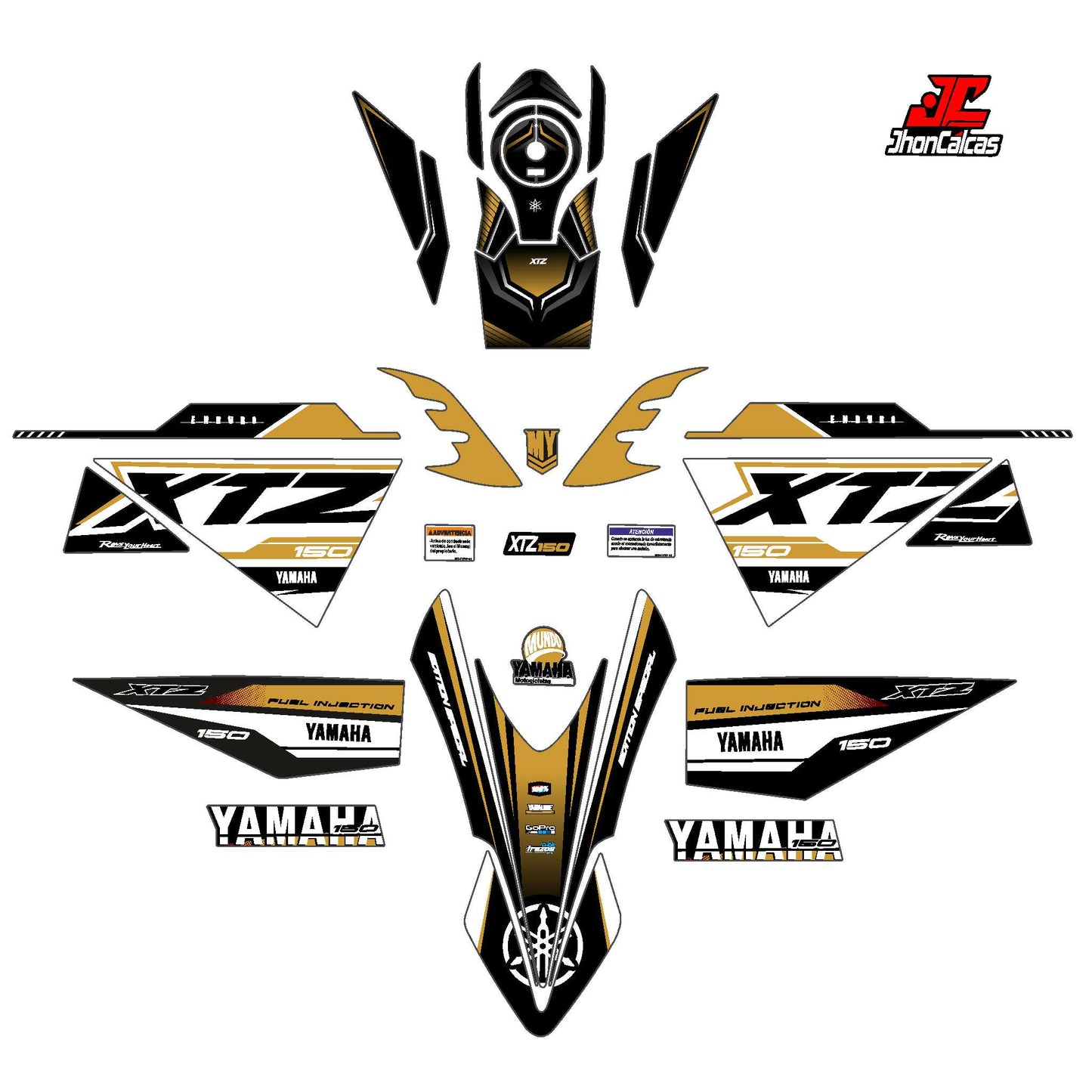 CALCAS FULL XTZ 150 ENDURO SPORT MOTO BLANCA
