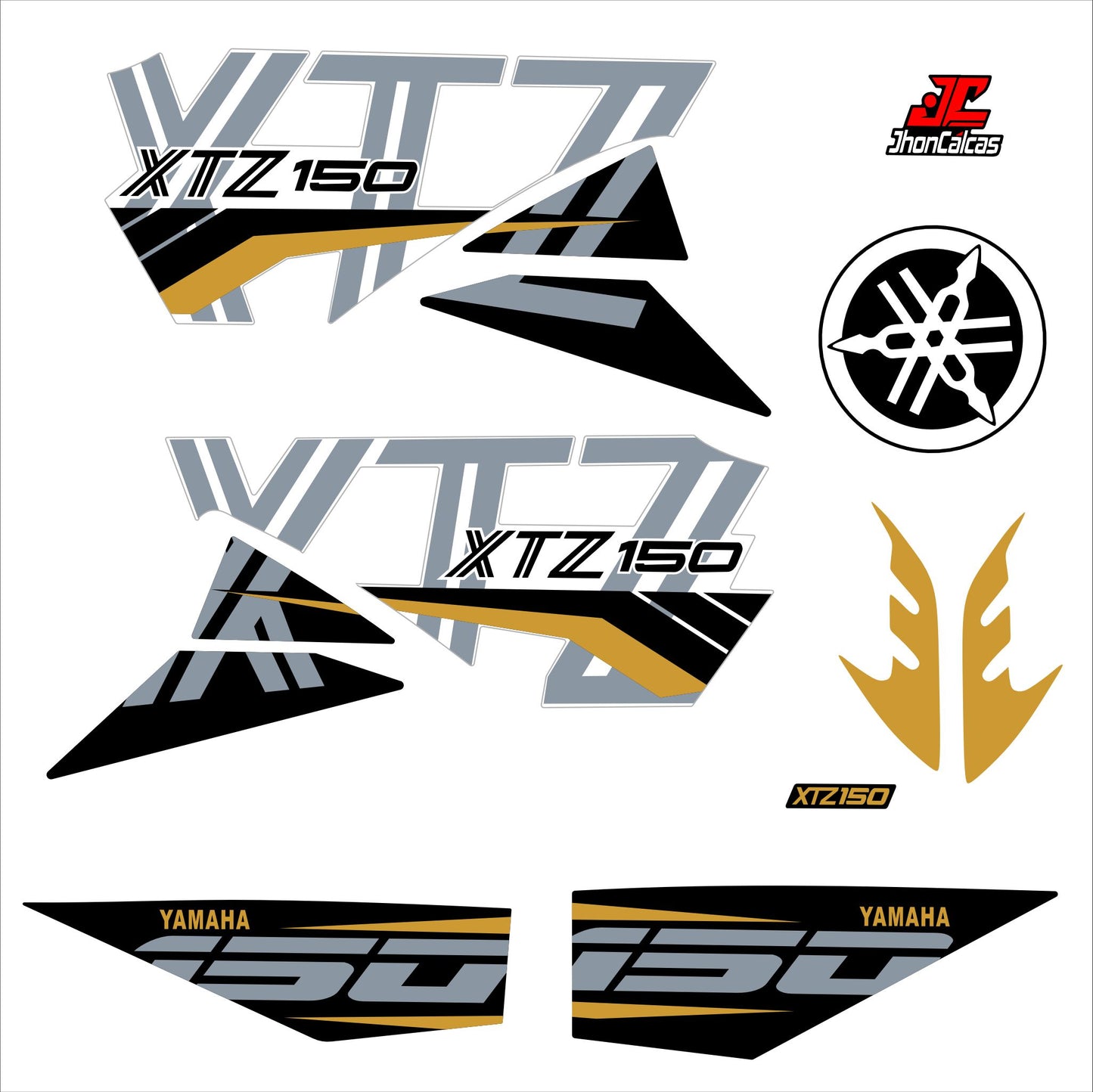 CALCAS XTZ 150 PERSONALIZADAS MOTO BLANCA
