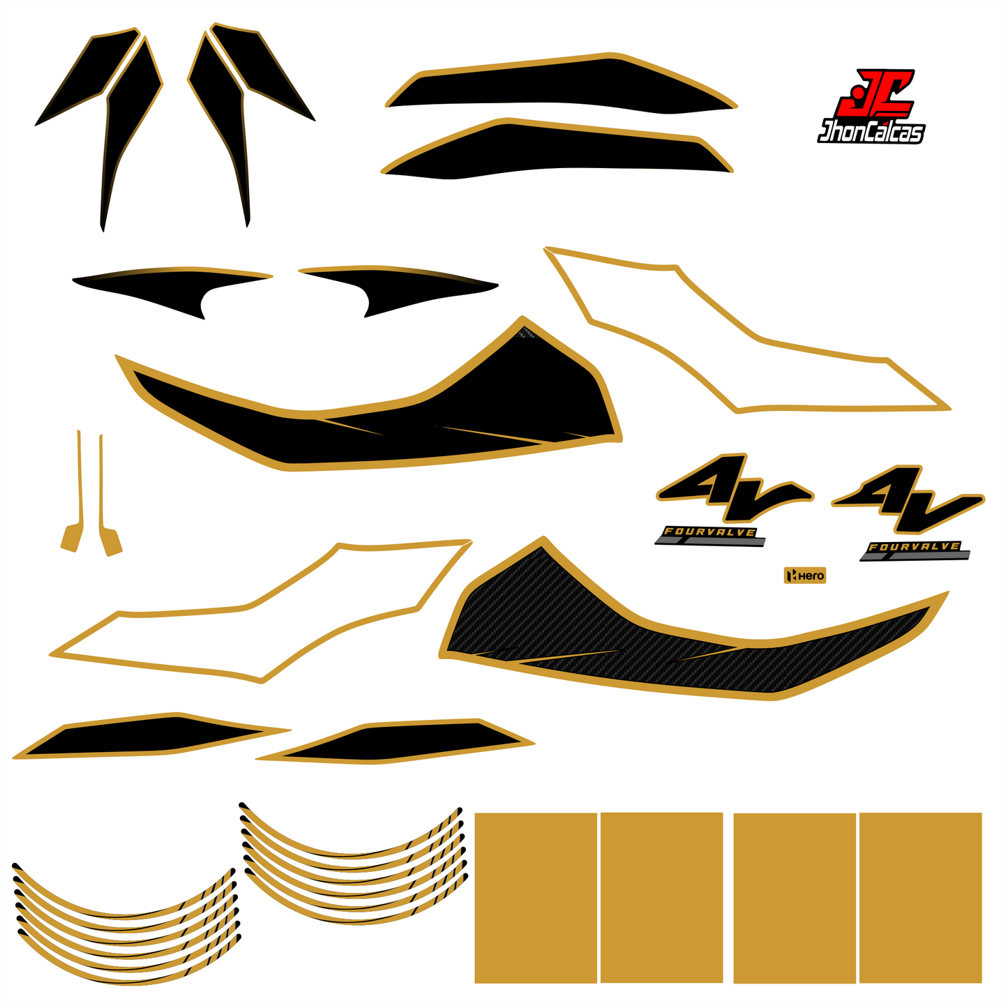 KIT PERSONALIZADO HUNK 4V