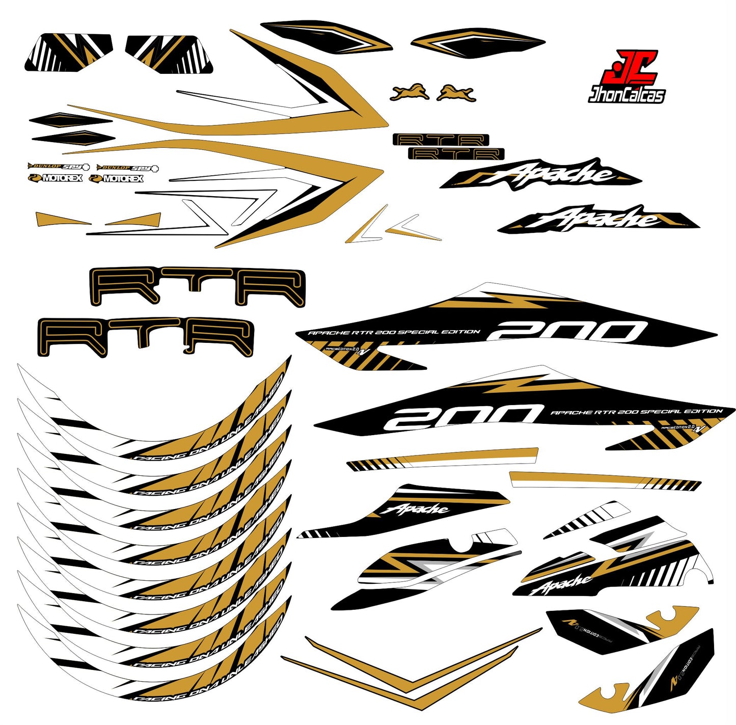 PERSONALIZADO APACHE 4V REF 002