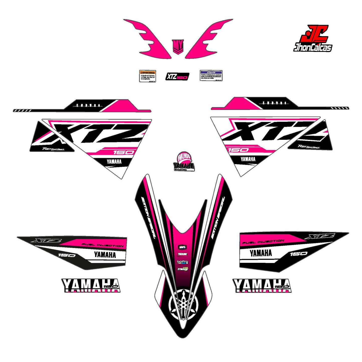 CALCAS XTZ 150 ENDURO SPORT MOTO BLANCA SIN PROTECTOR