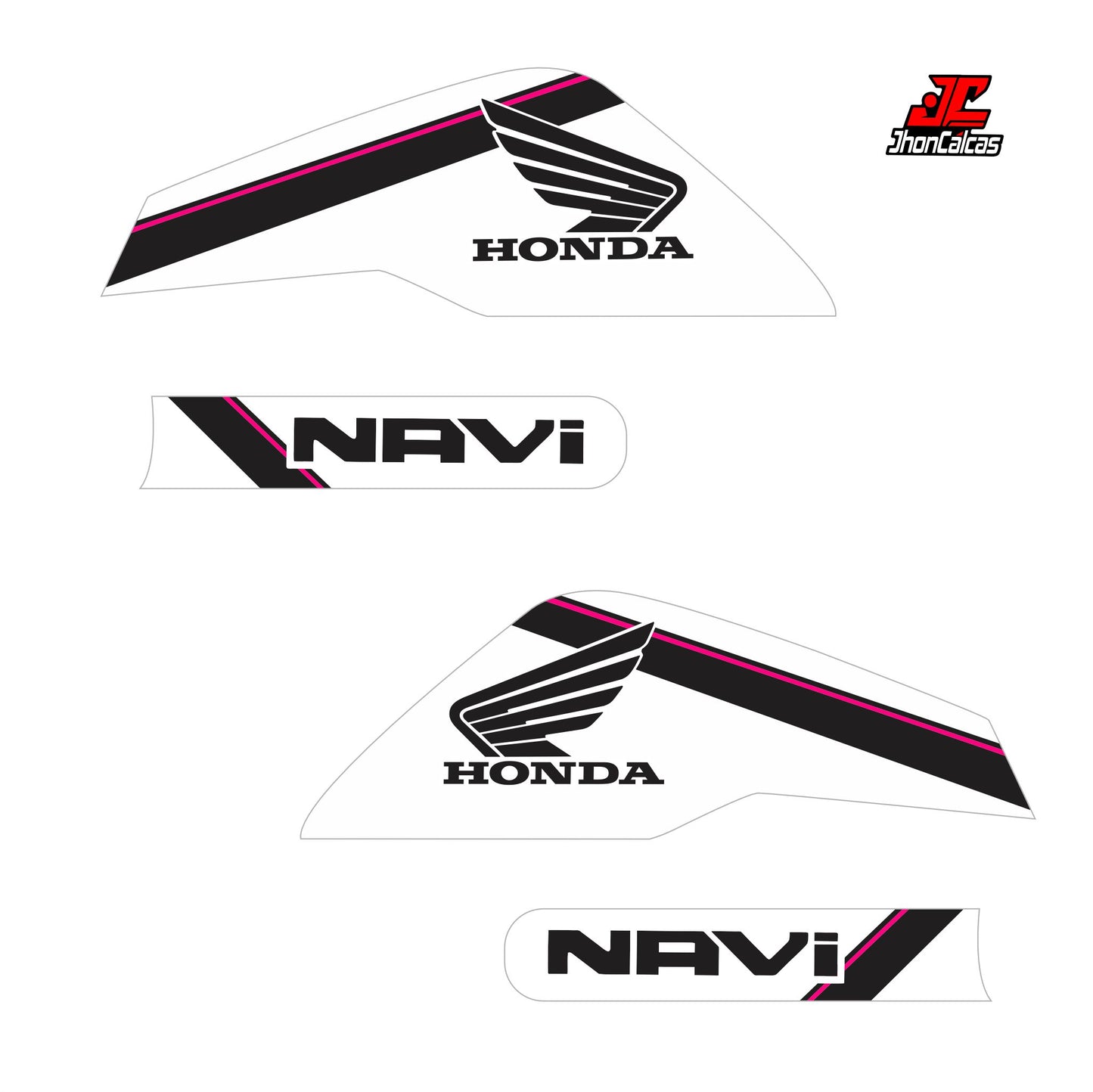 CALCAS HONDA NAVI REF 005 MOTO BLANCA