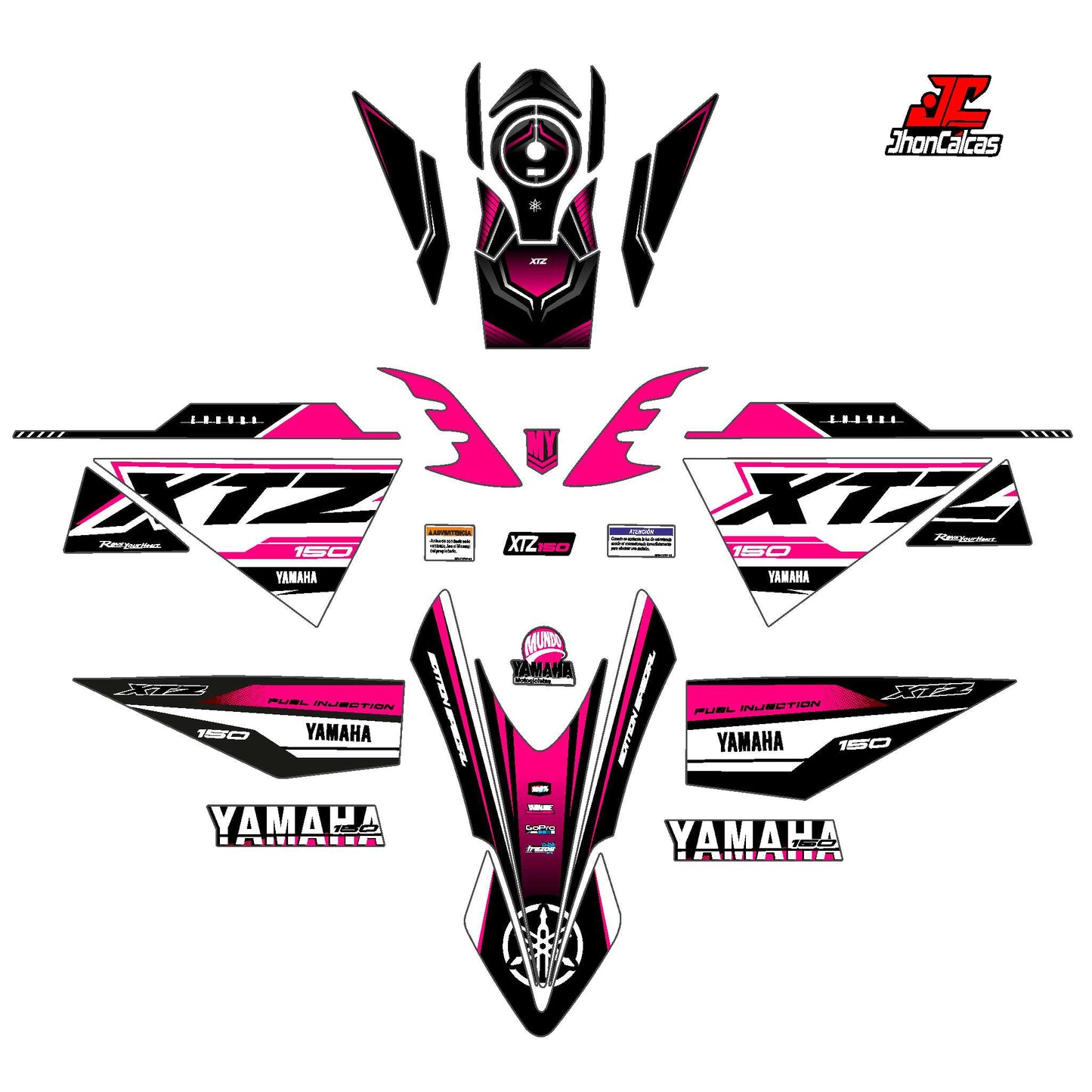 CALCAS FULL XTZ 150 ENDURO SPORT MOTO BLANCA