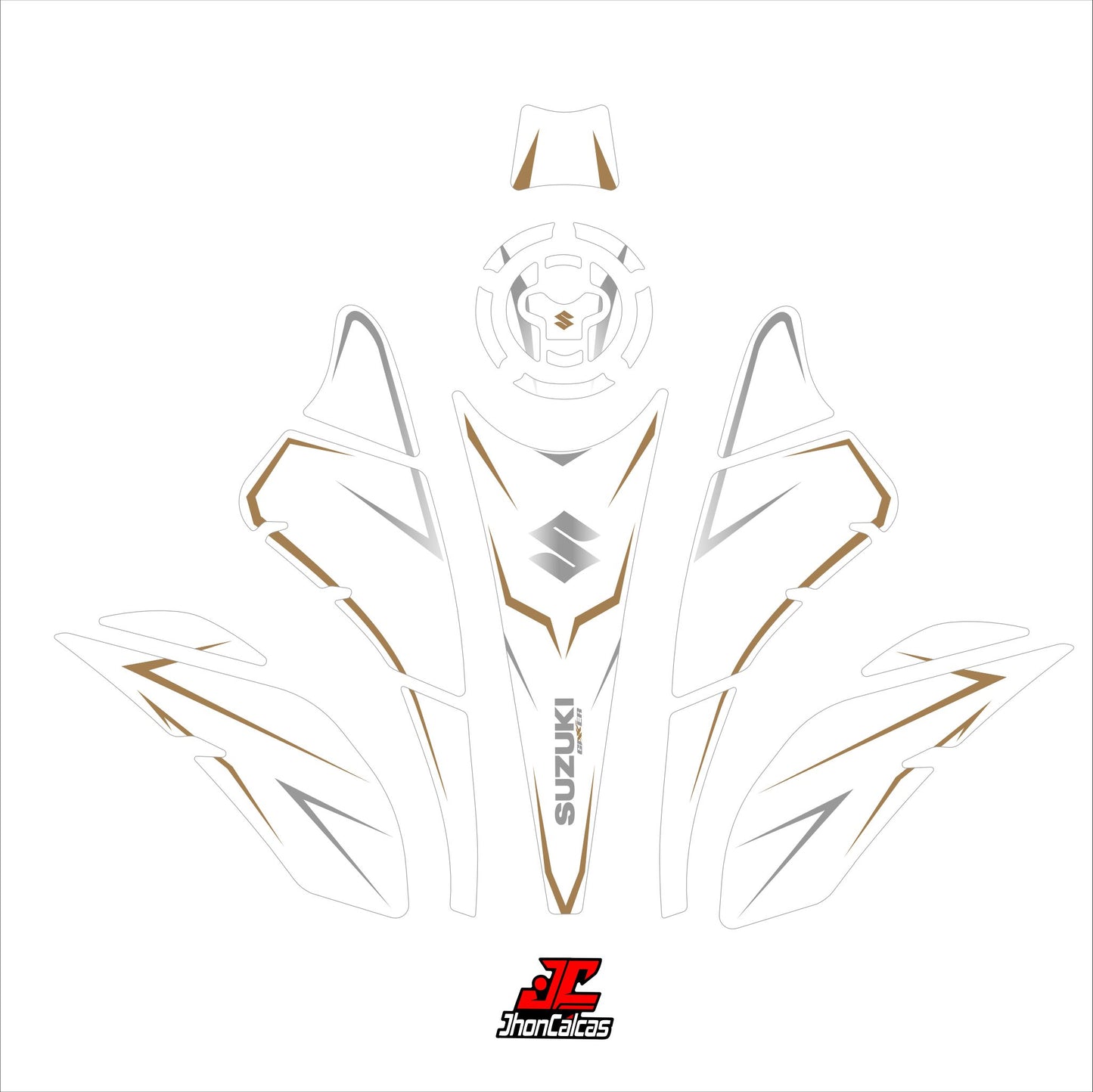 PROTECTOR GIXXER MOTO BLANCA