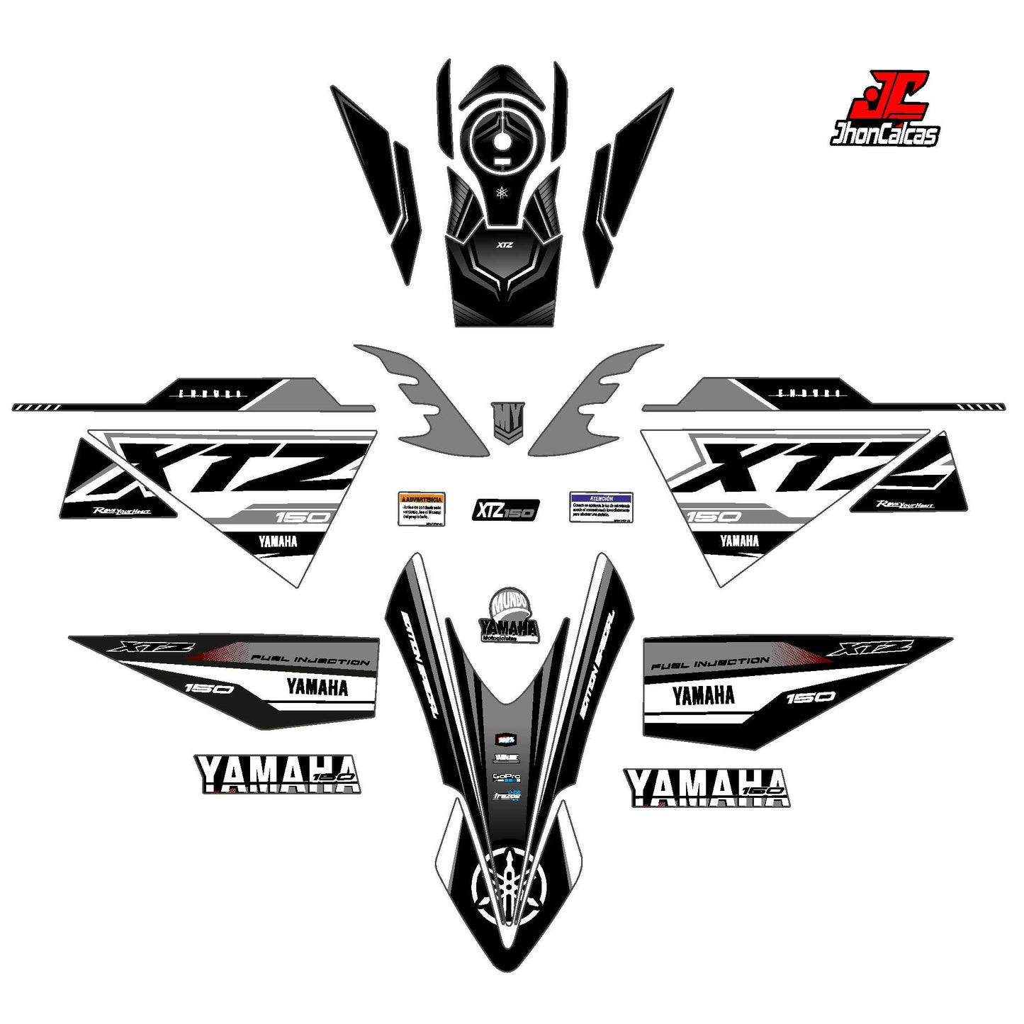 CALCAS FULL XTZ 150 ENDURO SPORT MOTO BLANCA