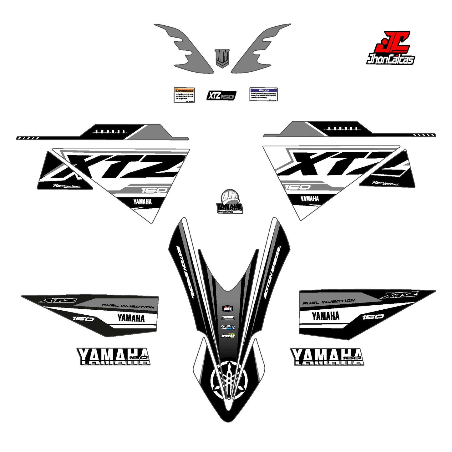 CALCAS XTZ 150 ENDURO SPORT MOTO BLANCA SIN PROTECTOR