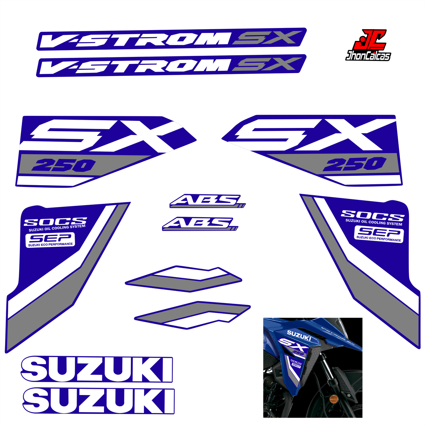 CALCAS VSTROM SX 250 2026- MOTO AZUL