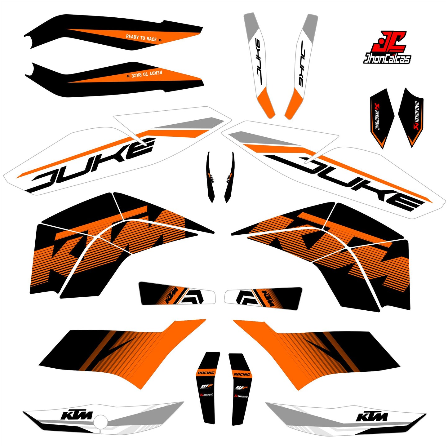  CALCAS DUKE 200 PERSONALIZADAS REF 002