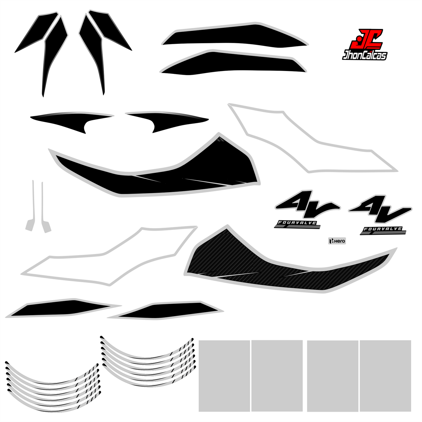 KIT PERSONALIZADO HUNK 4V
