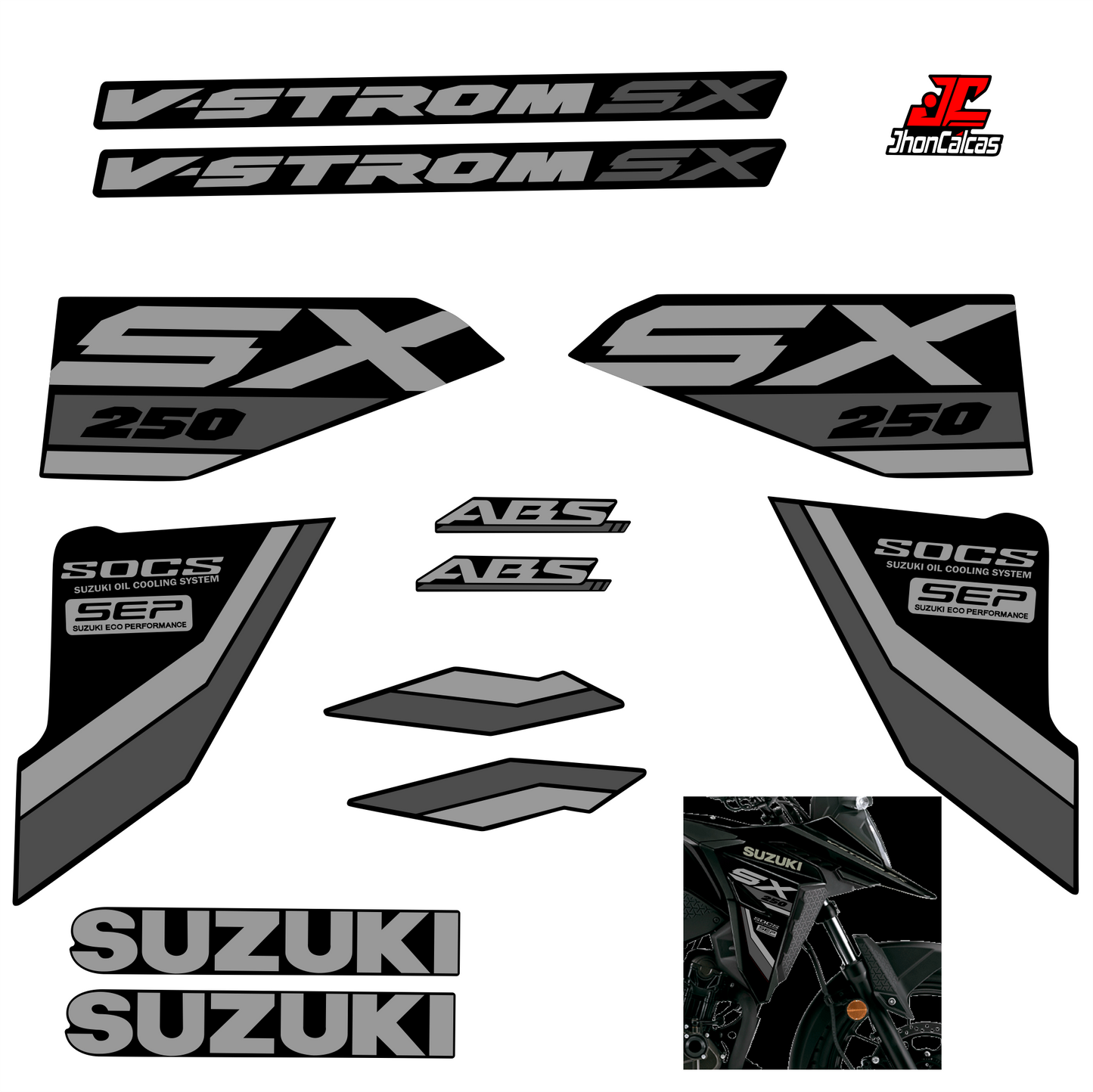 CALCAS VSTROM SX 250 2026- MOTO NEGRA