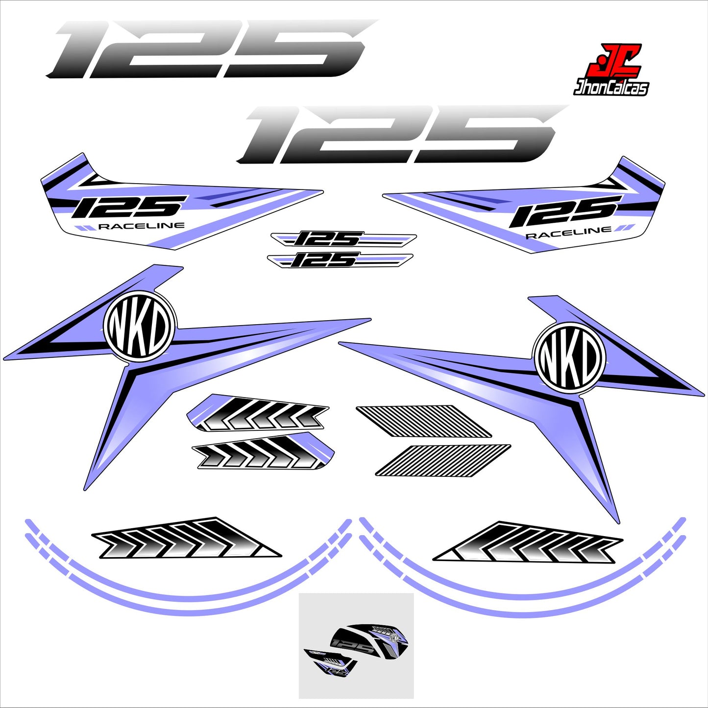 CALCAS NKD REF 006 MOTO NEGRA