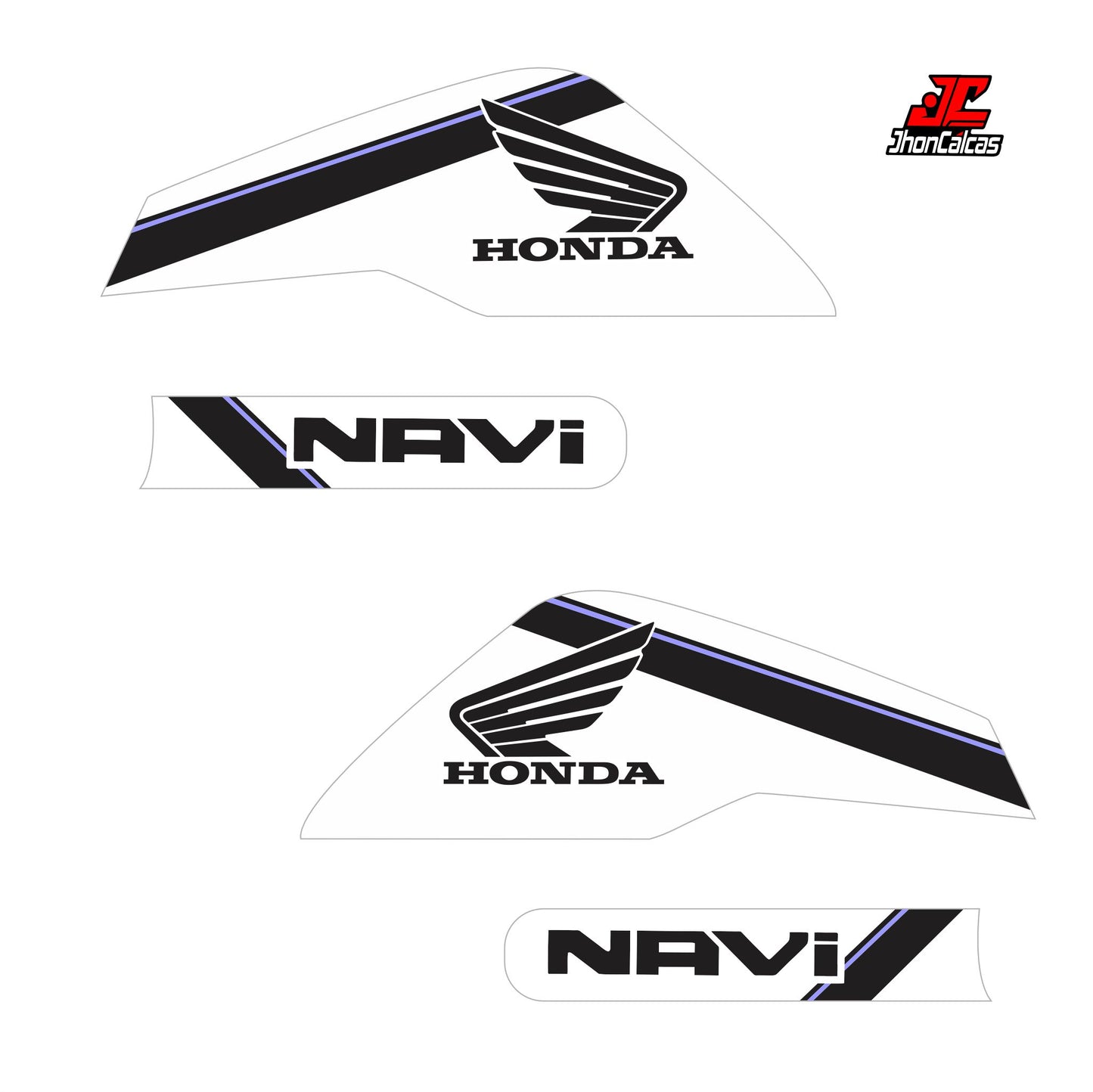 CALCAS HONDA NAVI REF 005 MOTO BLANCA