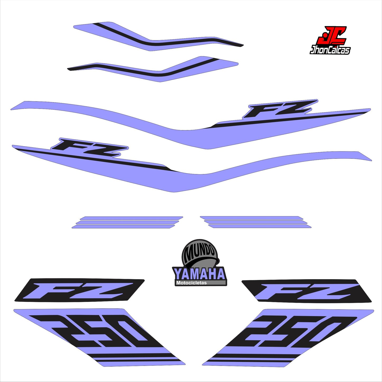 CALCAS FZ 250 LINEAS