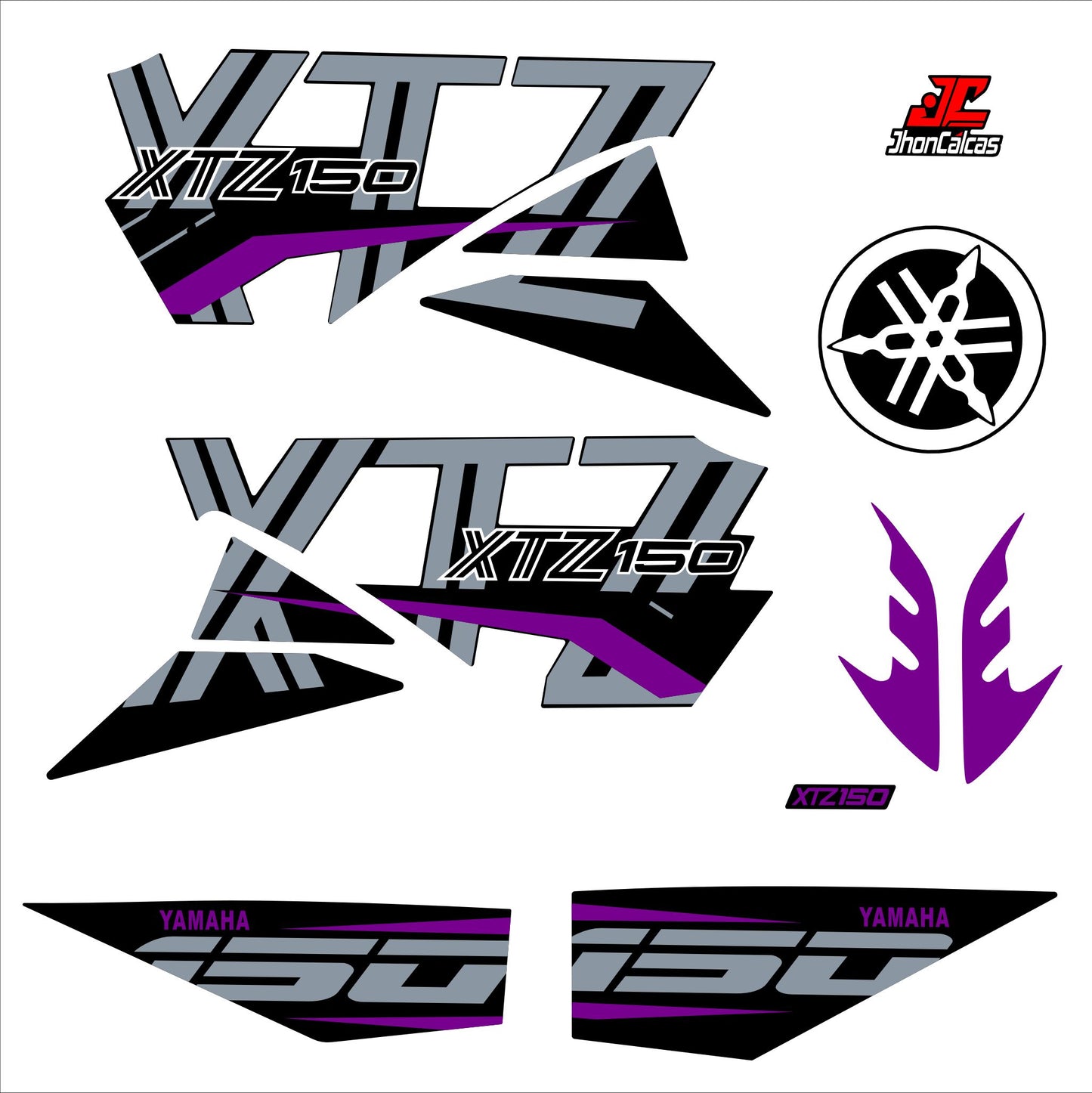 CALCAS XTZ 150 PERSONALIZADAS MOTO NEGRA