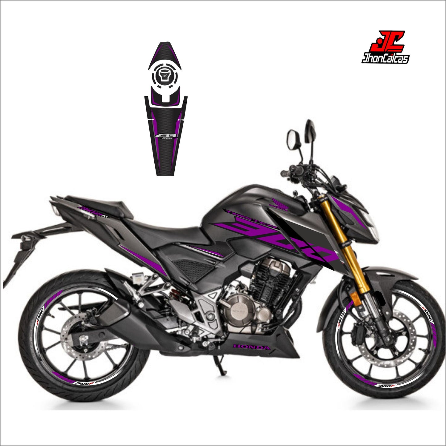 PERSONALIZADO CB TWISTER 300F Y PROTECTOR DE TANQUE