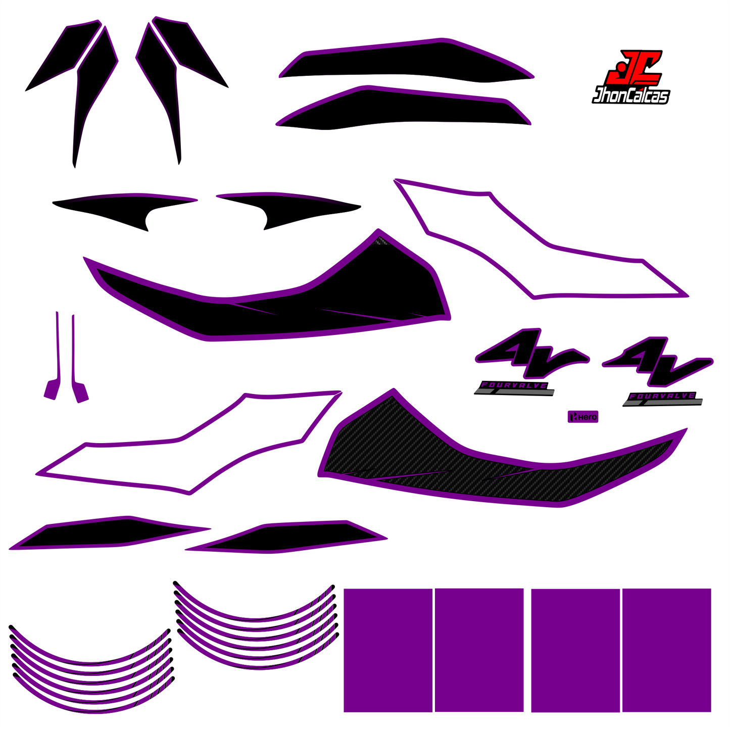 KIT PERSONALIZADO HUNK 4V