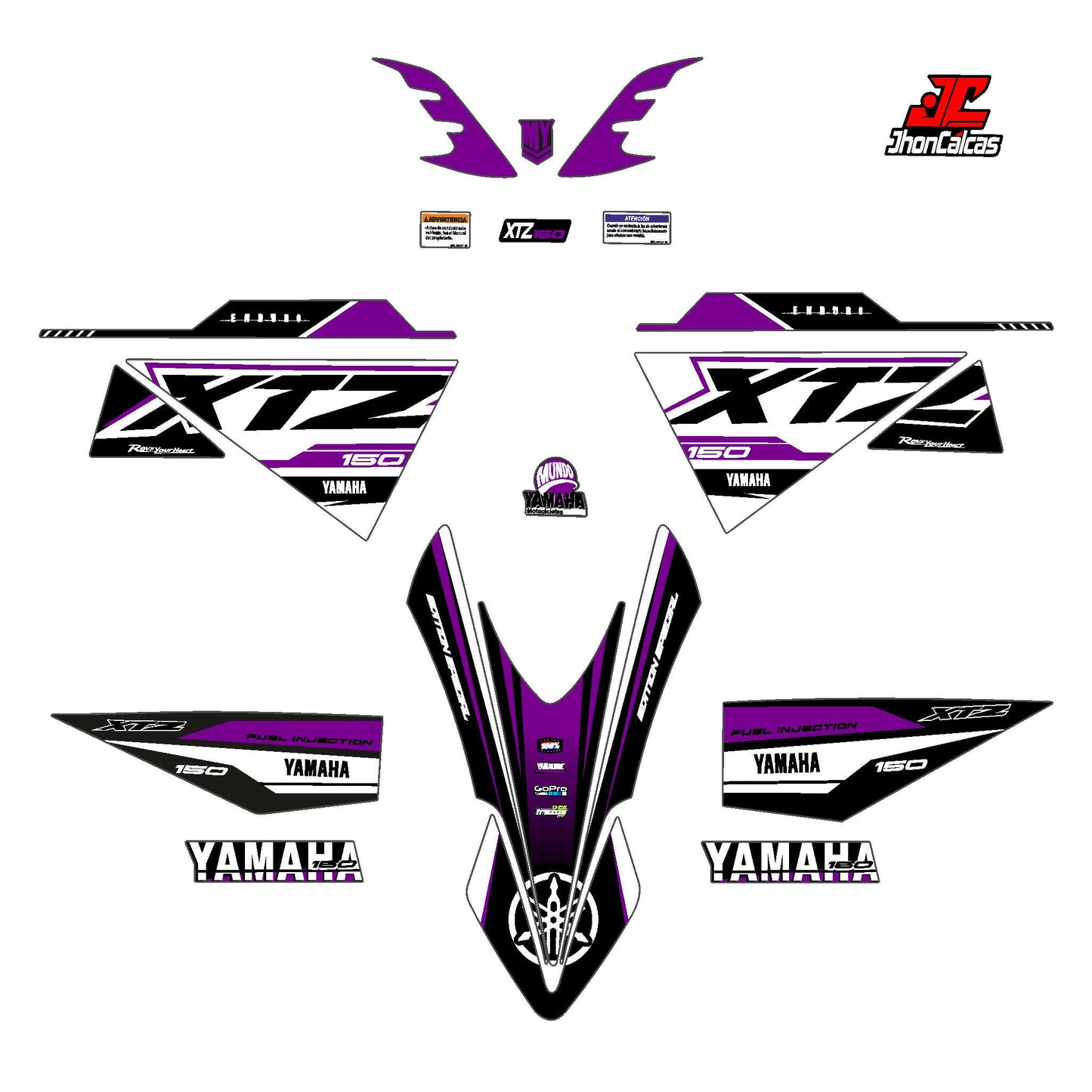 CALCAS XTZ 150 ENDURO SPORT MOTO BLANCA SIN PROTECTOR