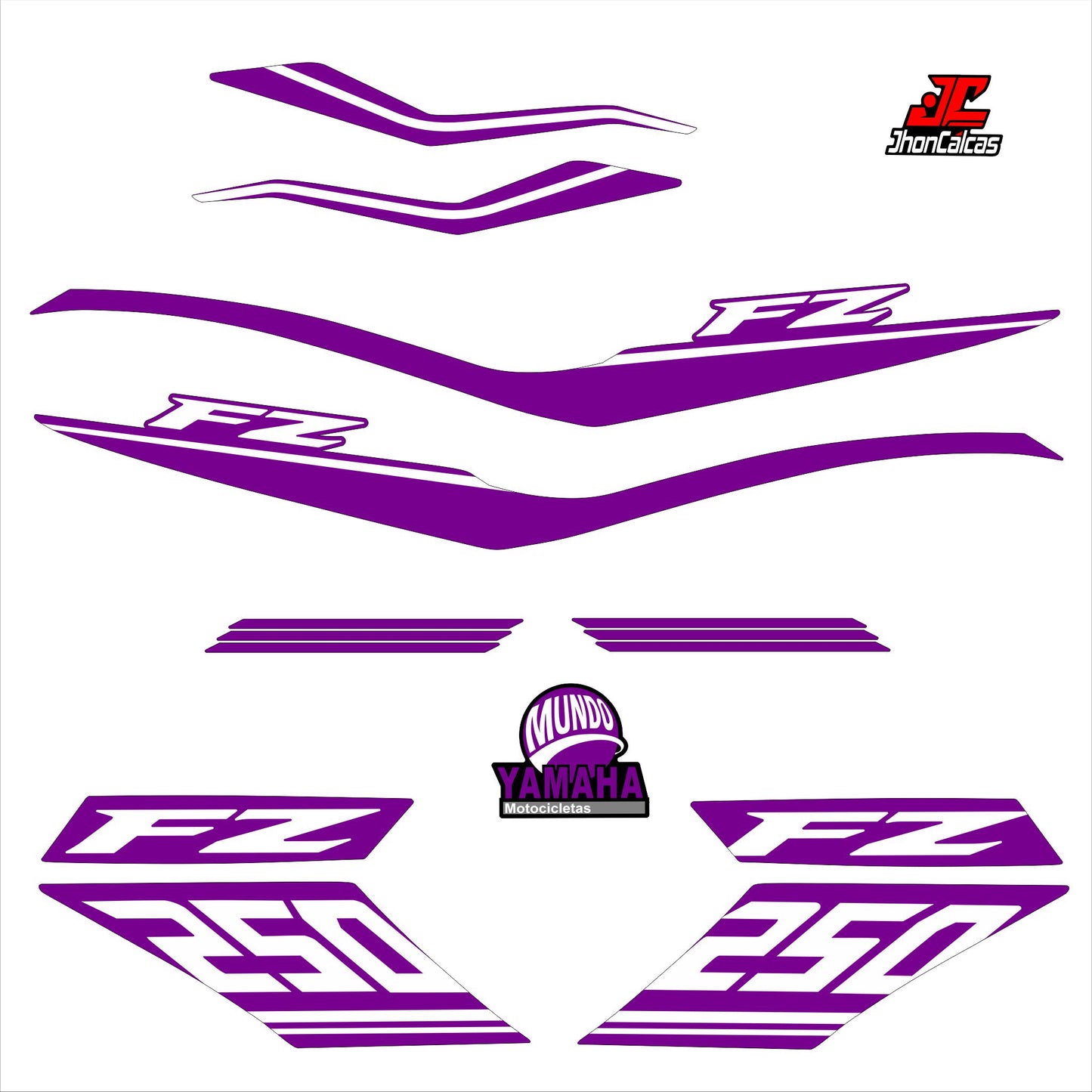 CALCAS FZ 250 LINEAS