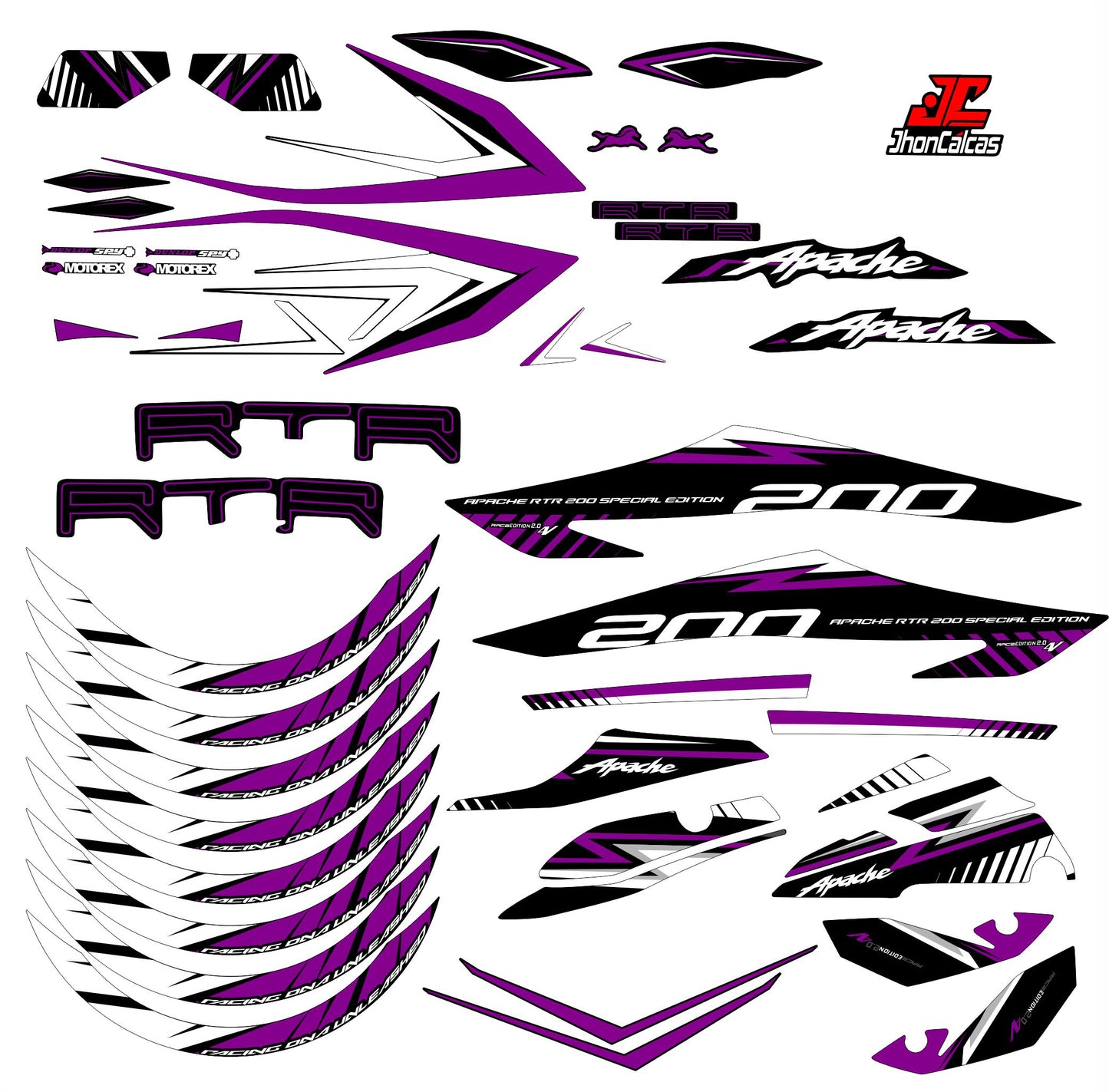 PERSONALIZADO APACHE 4V REF 002