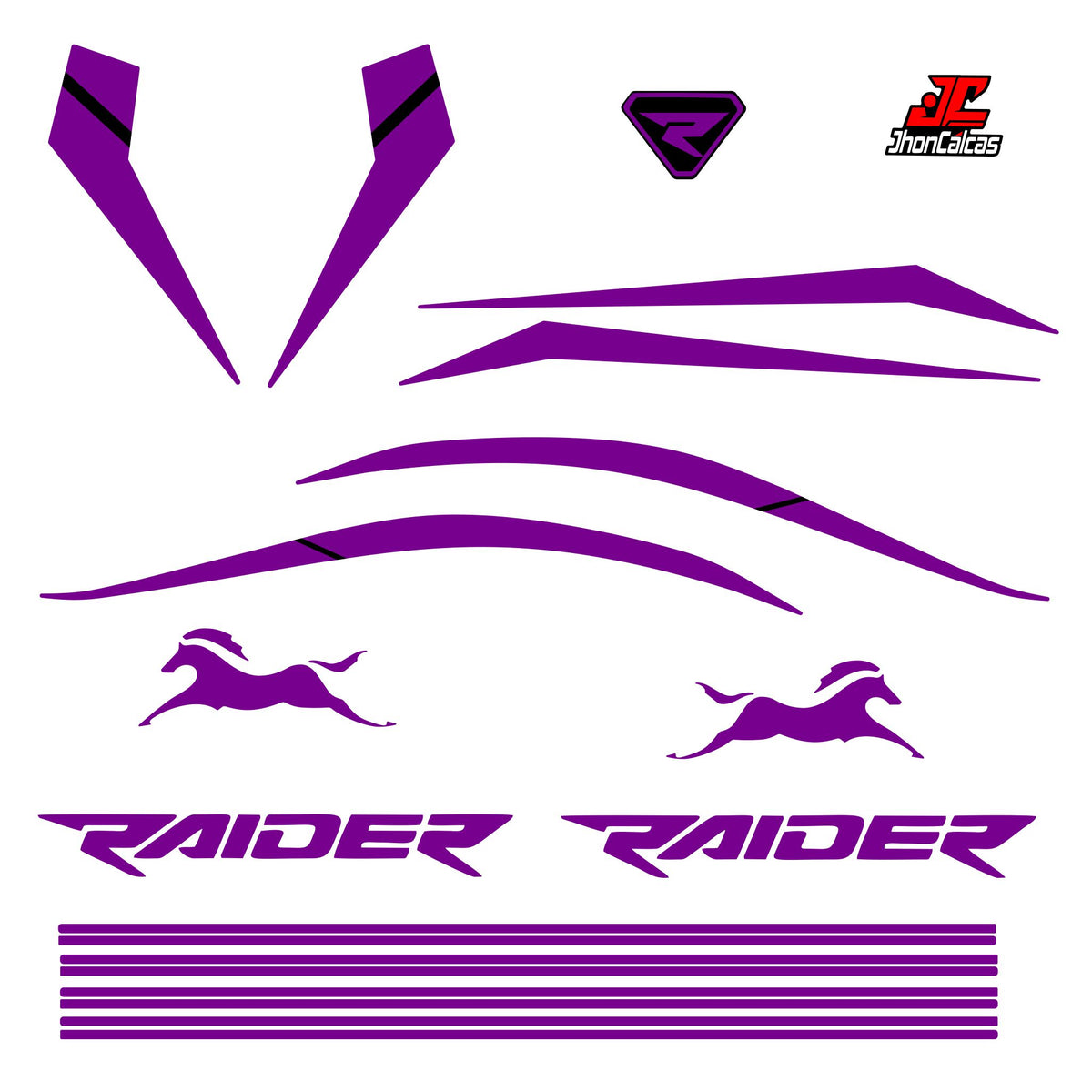 KIT PERSONALIZADO RAIDER REF 004